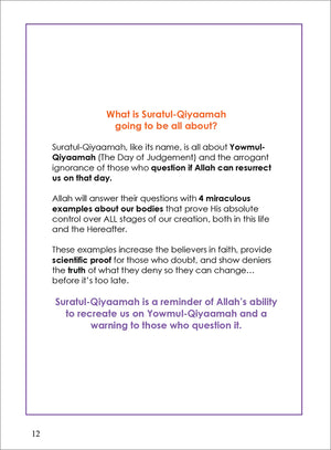 Surah 75 - Suratul-Qiyaamah & The Miraculous Signs: Tafseer & Arabic Workbook
