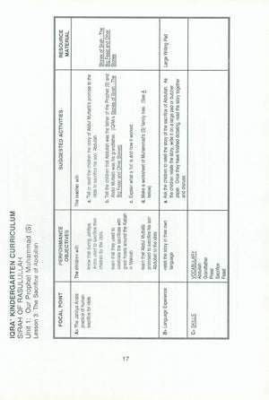 IQRA' Kindergarten Curriculum Volume 2 - Sirah of Rasulullah