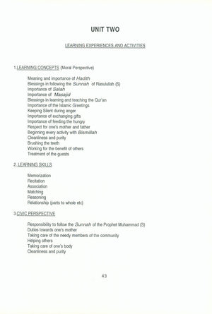 IQRA' Kindergarten Curriculum Volume 2 - Sirah of Rasulullah