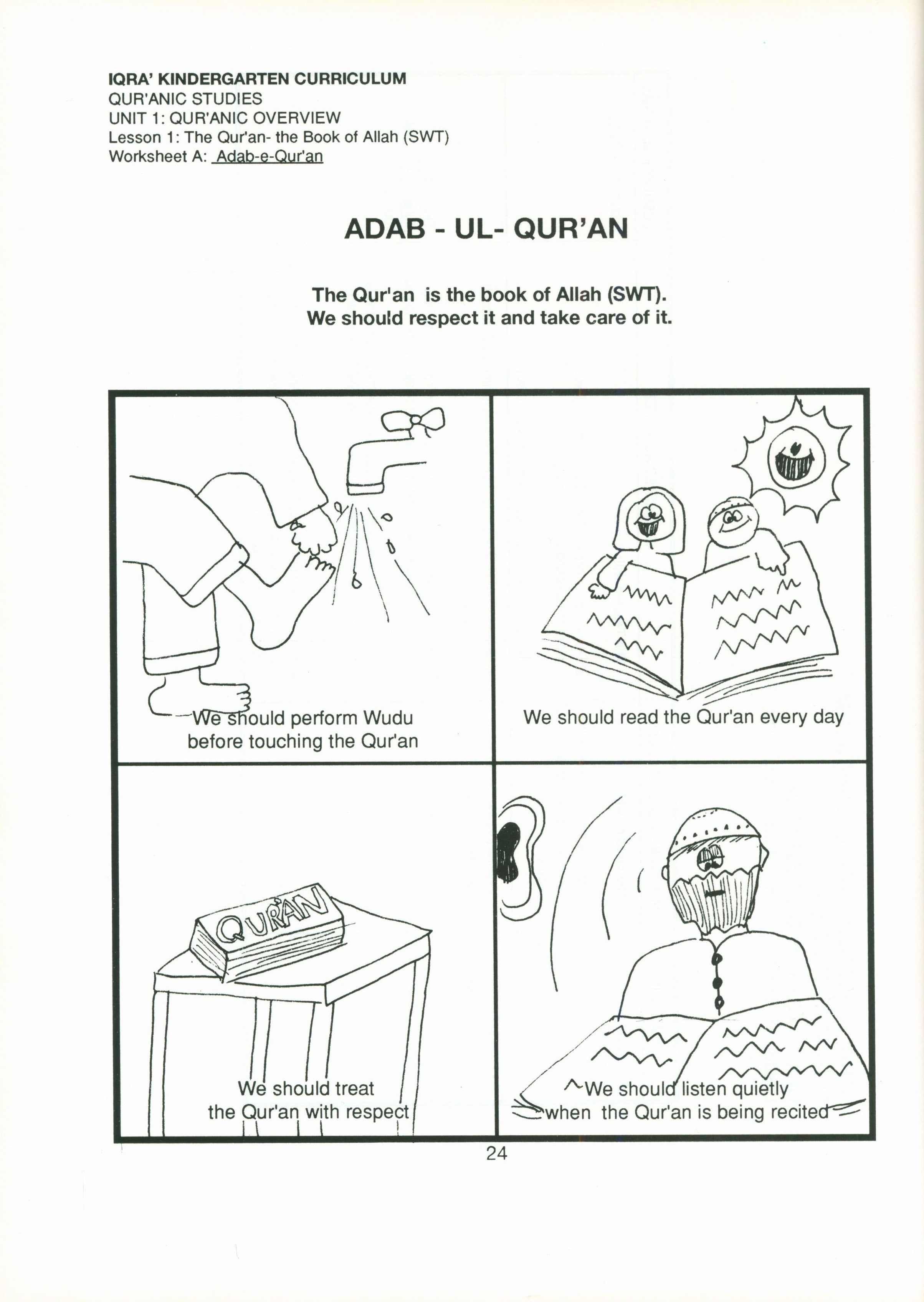 IQRA' Kindergarten Curriculum Volume 3 - Qur'anic Studies