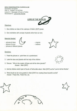 IQRA' Kindergarten Curriculum Volume 3 - Qur'anic Studies