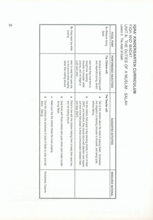 IQRA' Kindergarten Curriculum Volume 4 - Fiqh & Ibadat