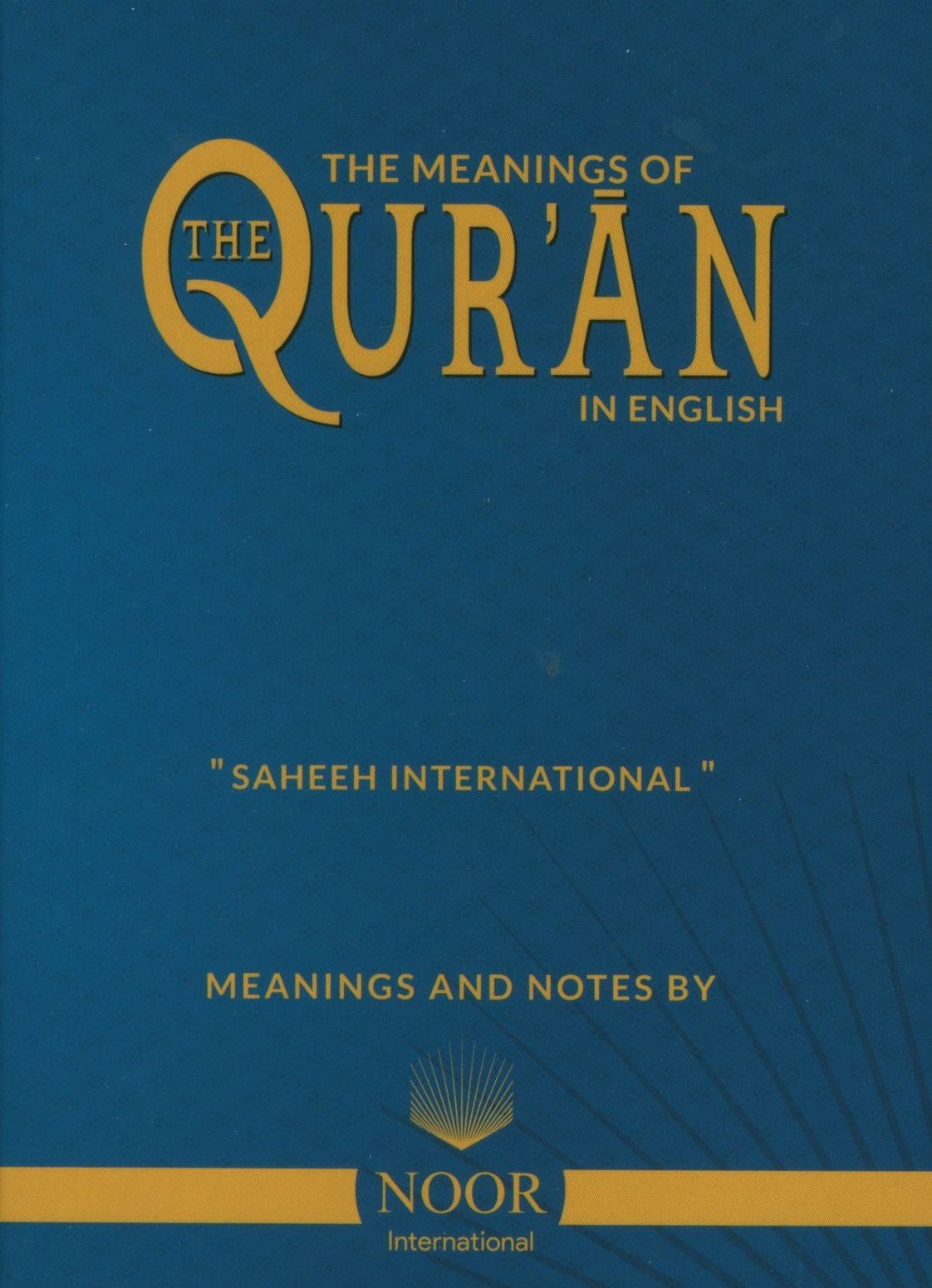 معاني القرآن الكريم بالإنجليزية - حجم الجيب
