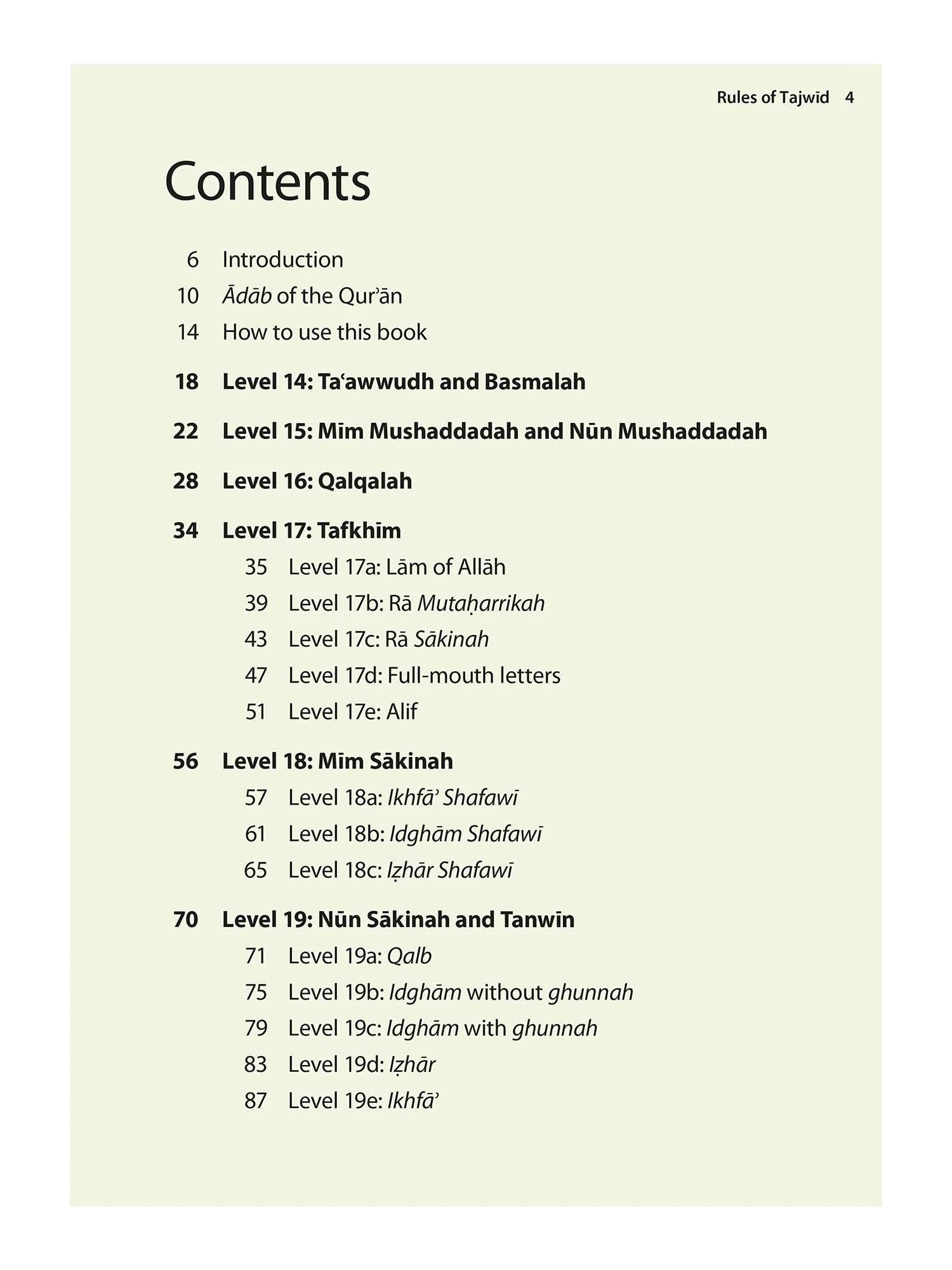 Rules of Tajwid (Urdu Script)
