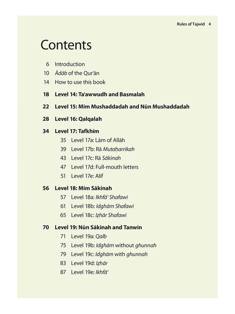 Rules of Tajwid (Urdu Script)