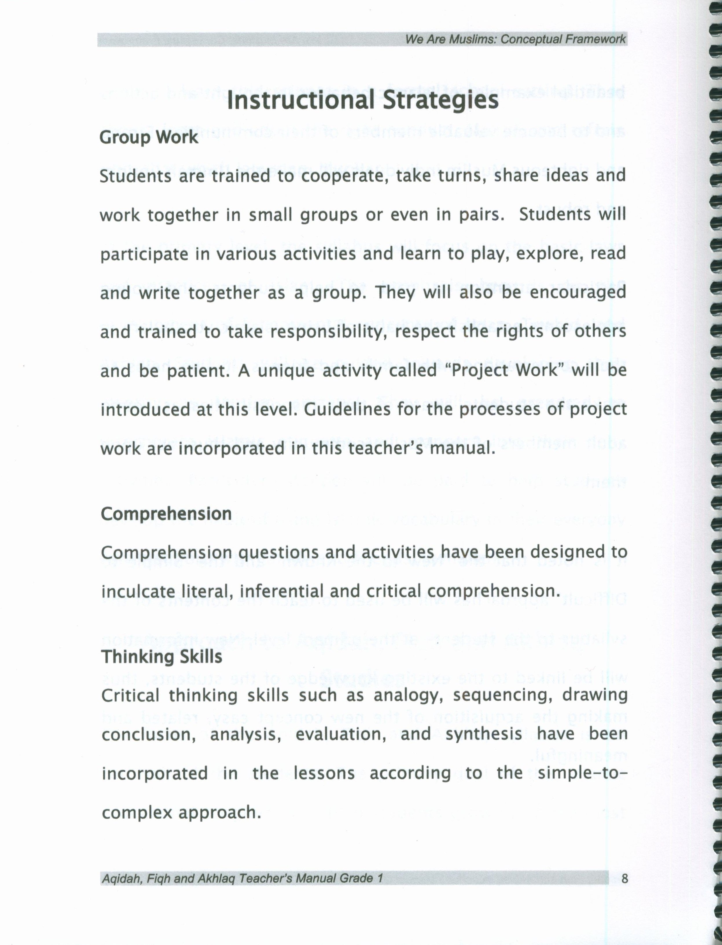 We Are Muslims Teacher Book Grade 1