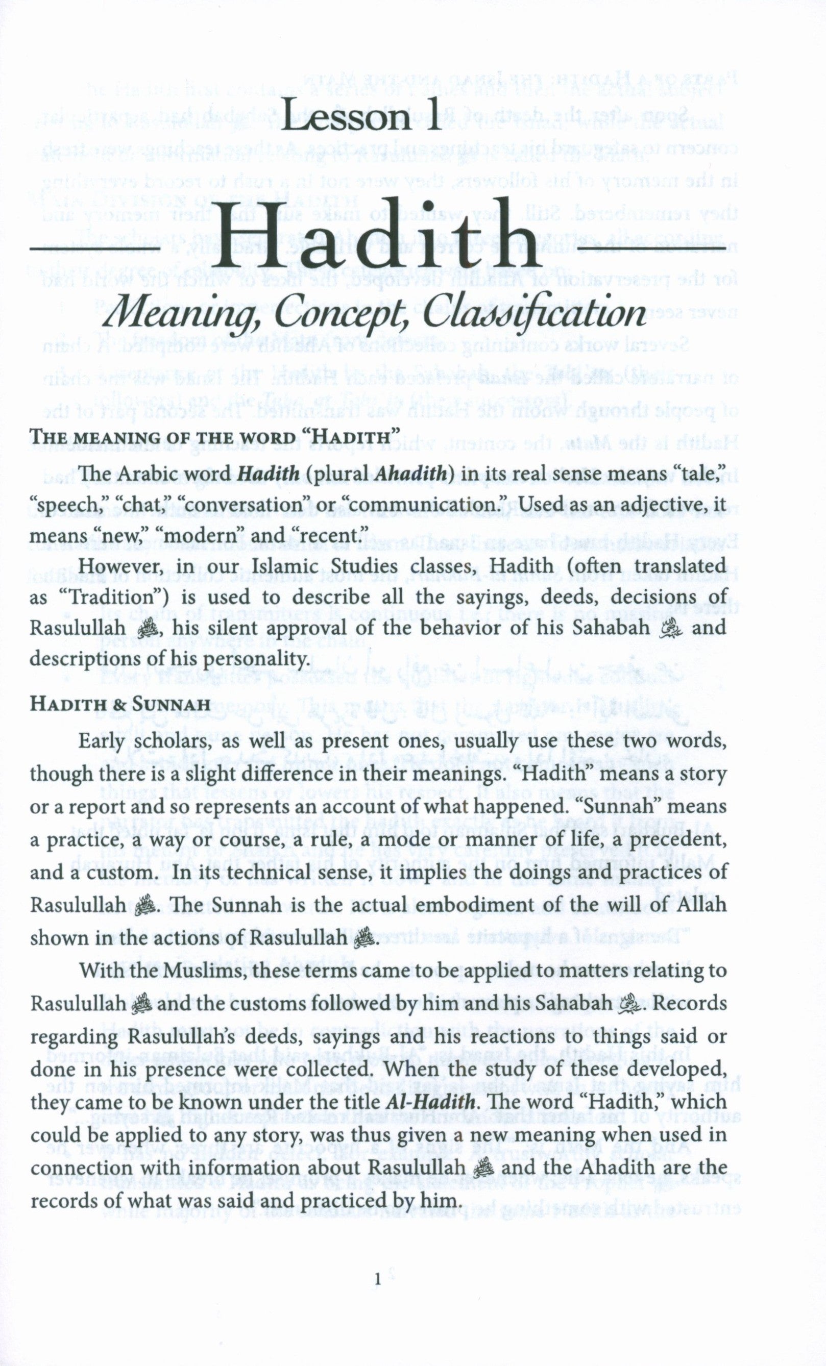A Study of Hadith