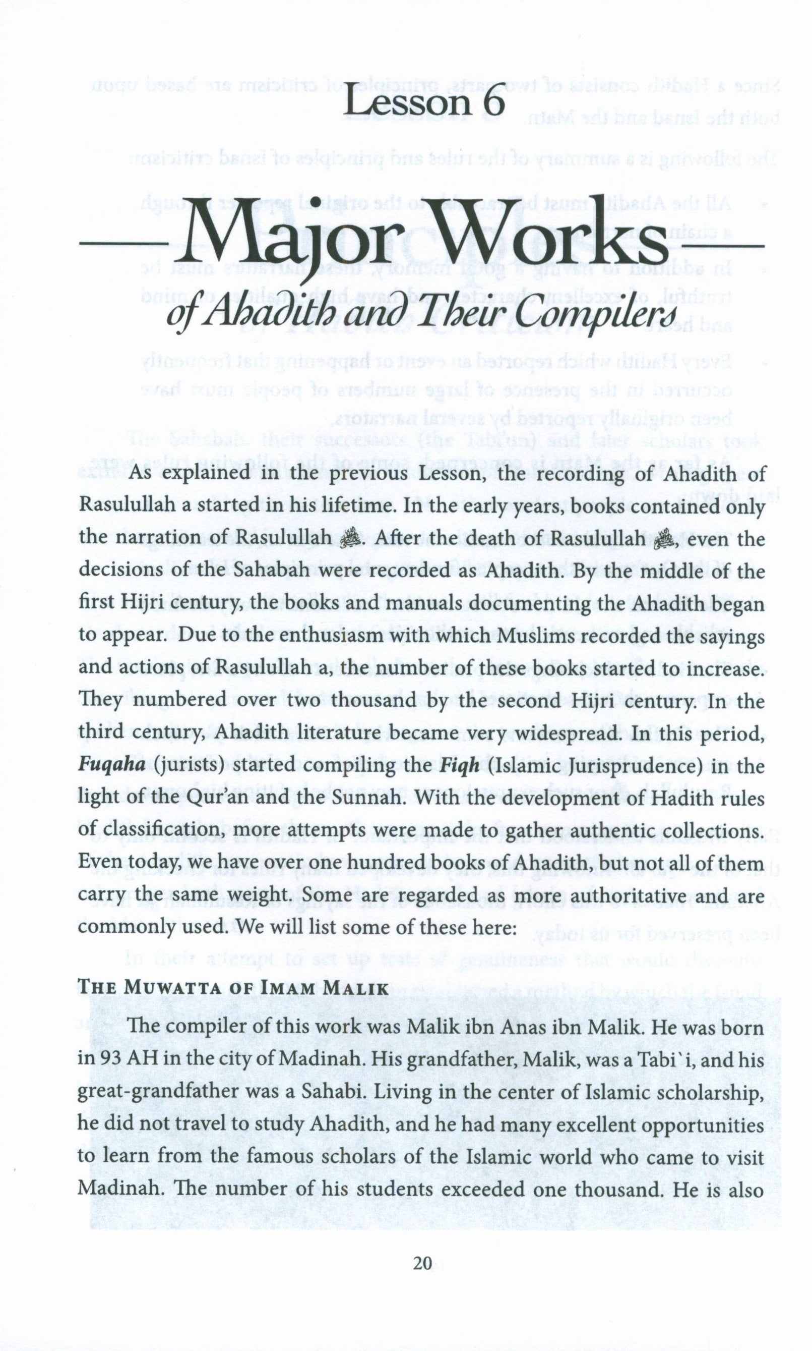 A Study of Hadith