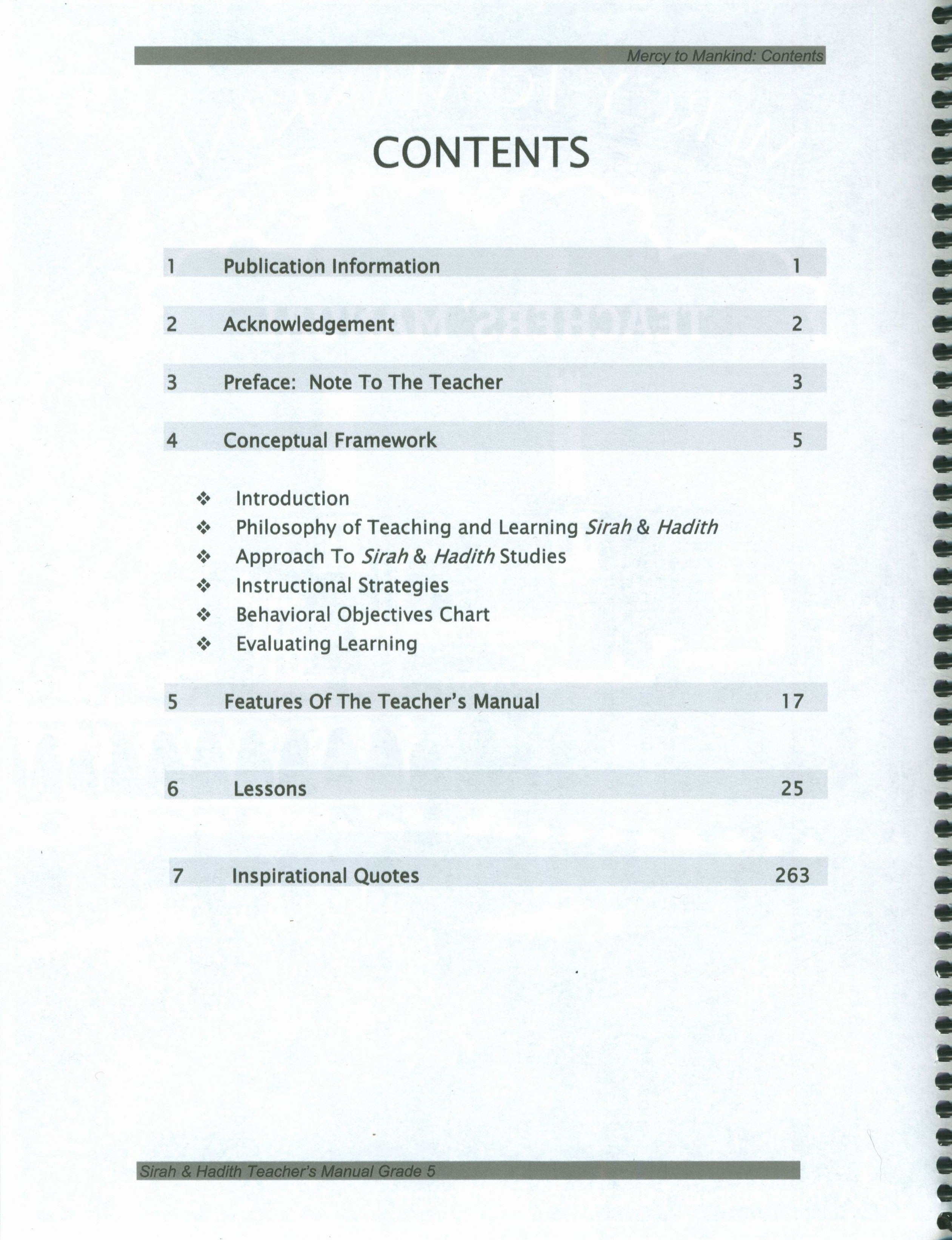 Mercy to Mankind Makka Period Teacher's Manual CD - 5th Grade