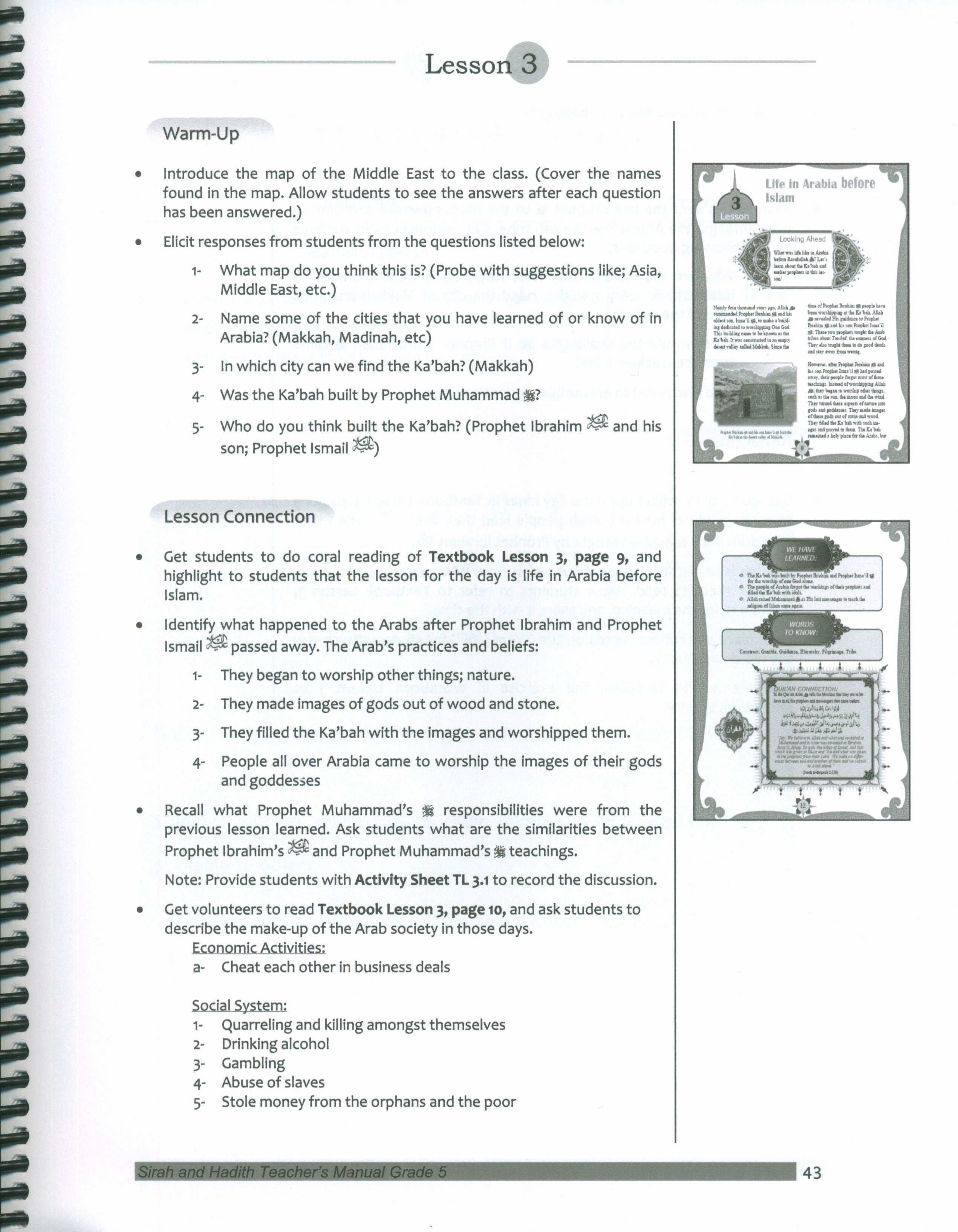 Mercy to Mankind Makka Period Teacher's Manual CD - 5th Grade