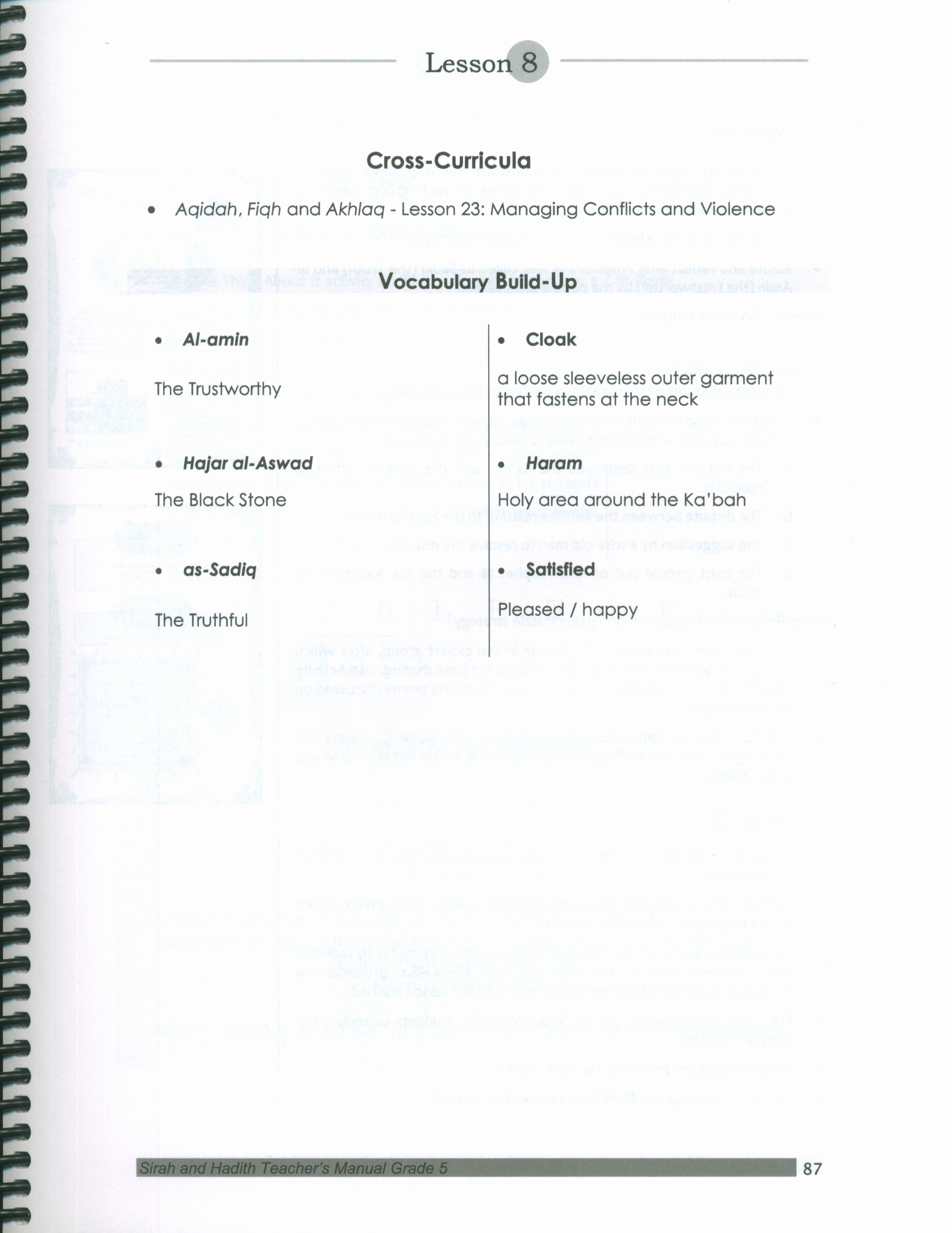 Mercy to Mankind Makka Period Teacher's Manual CD - 5th Grade