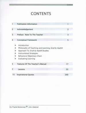 Sirah of our Prophet Grade 3: Teacher's Manual