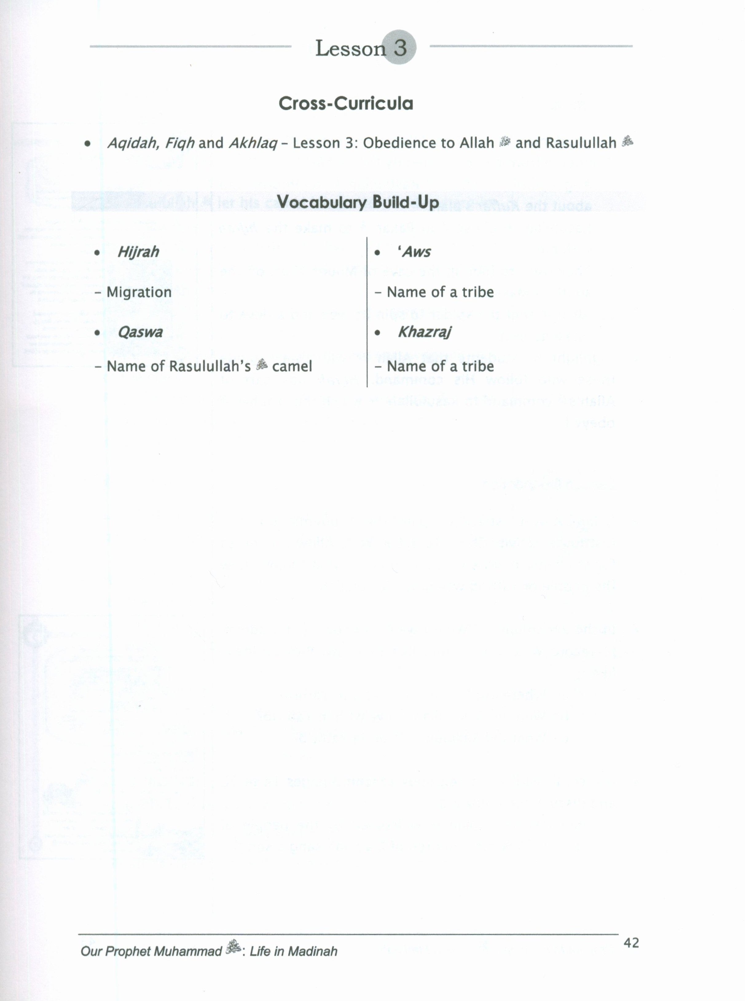 Sirah of our Prophet Grade 3: Teacher's Manual