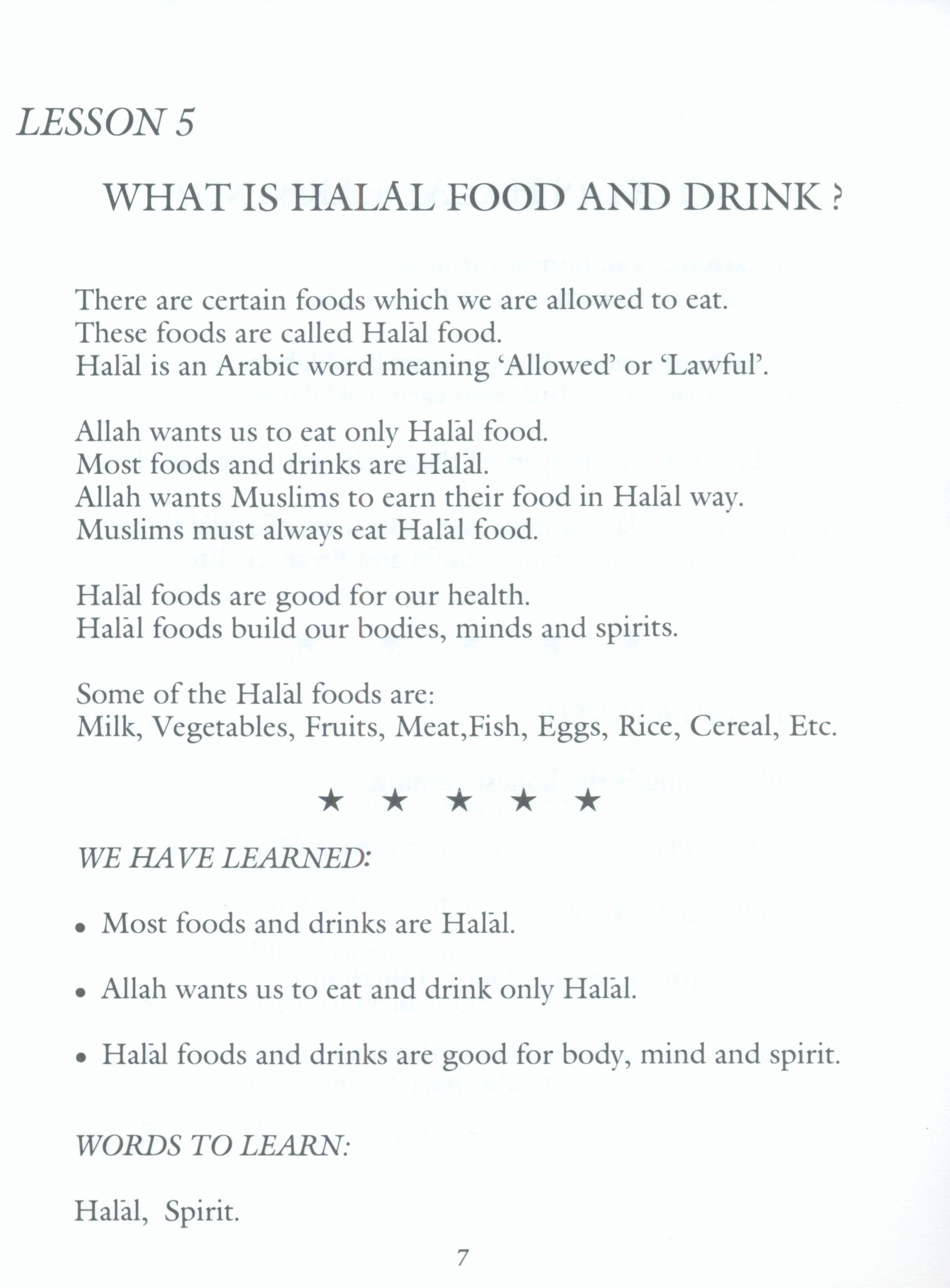 My Little Book of Halal and Haram