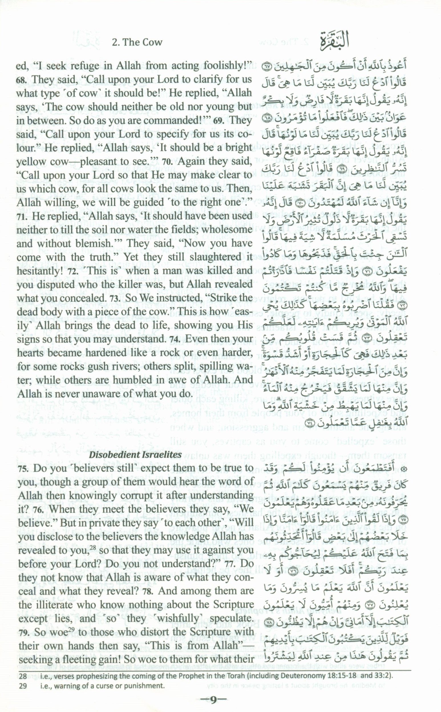 The Clear Quran with Arabic Text - Parallel Edition Paperback
