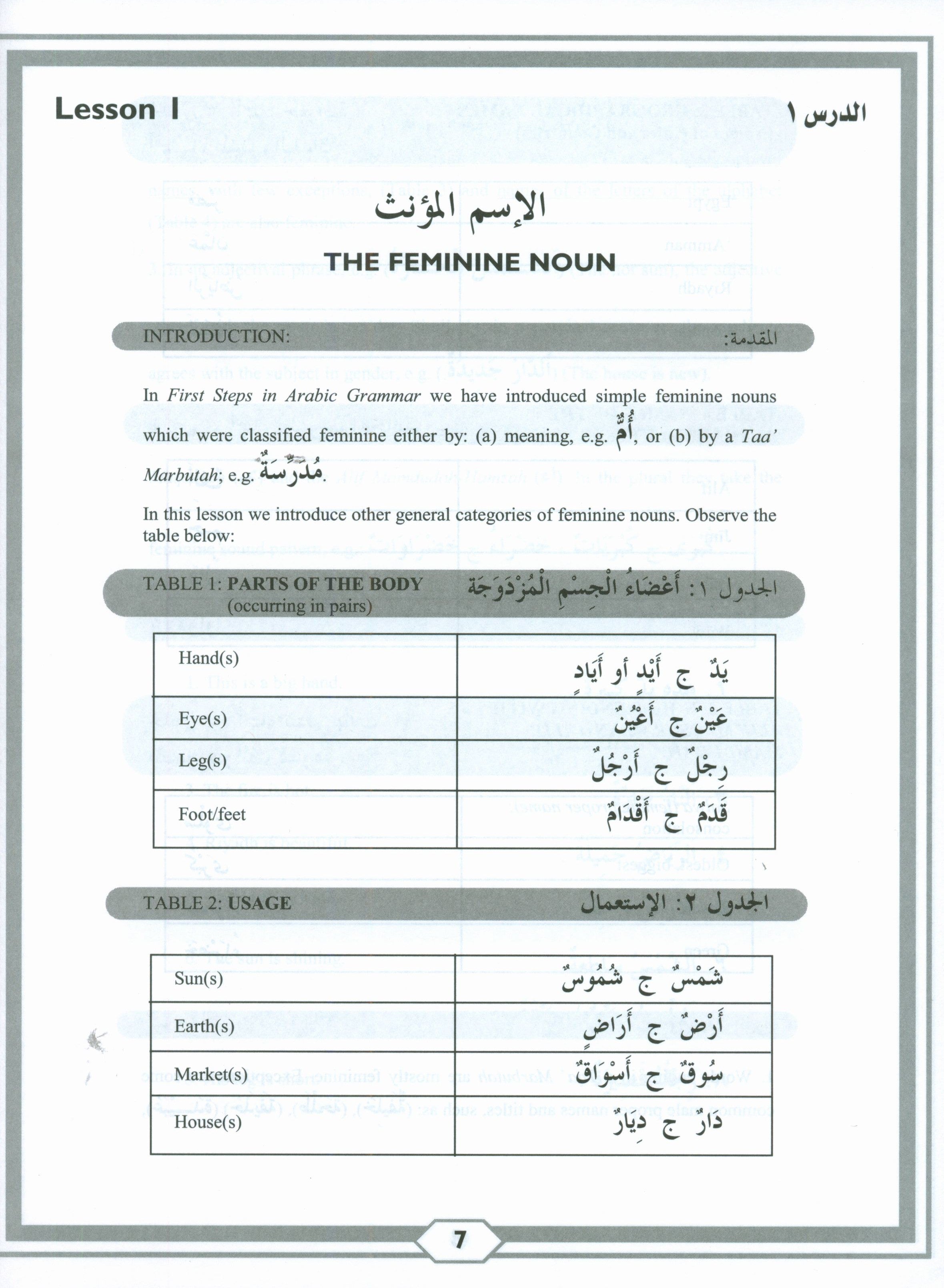 Second Steps in Arabic Grammar الخطوات الثانية في القواعد العربية