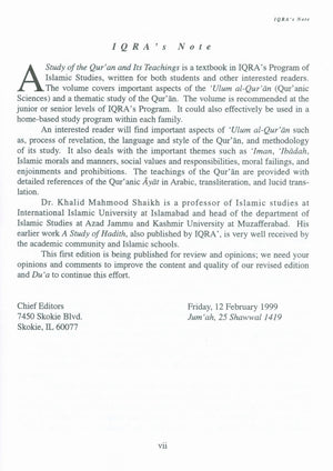 Study of the Quran & Its Teachings