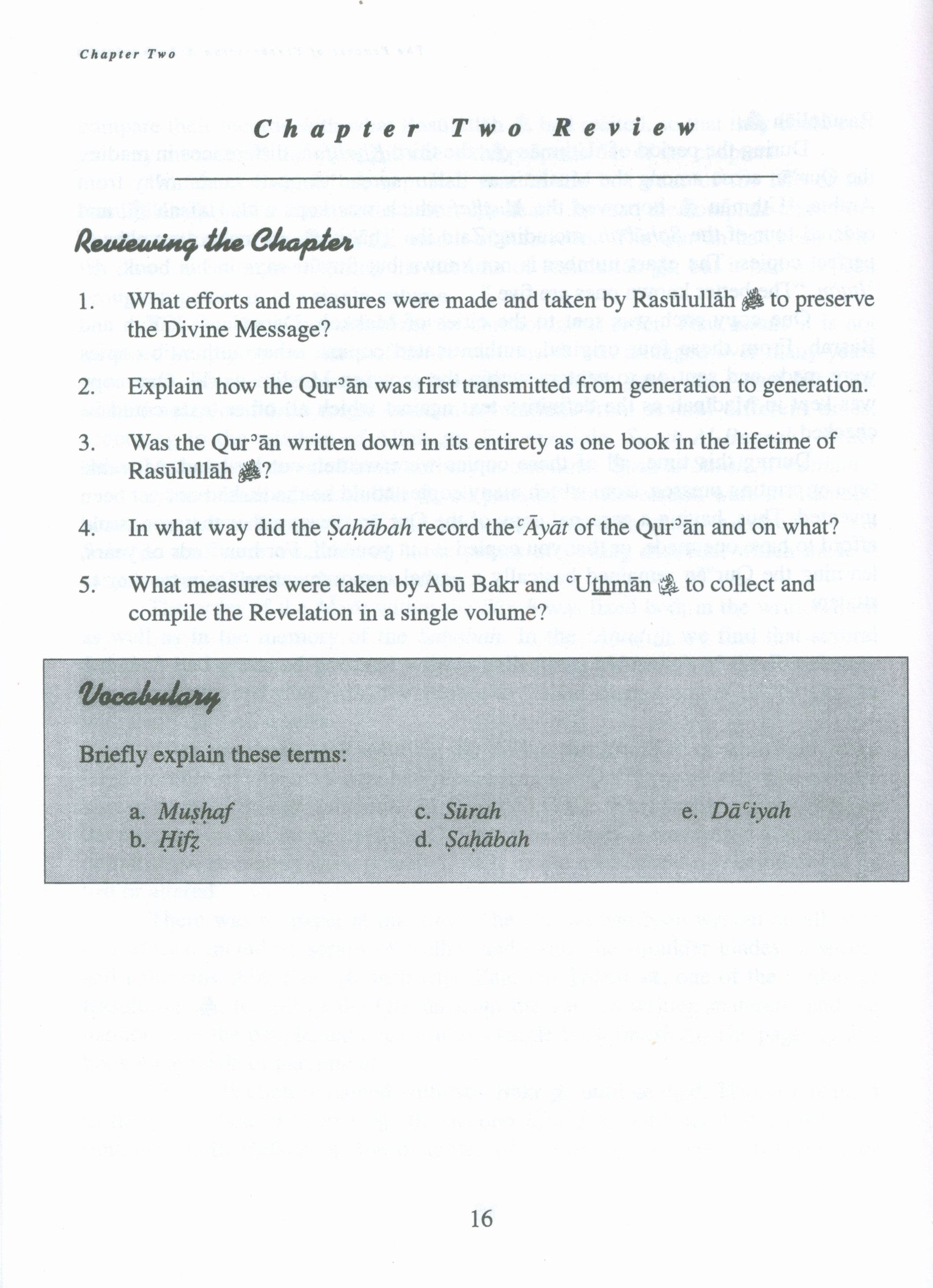 Study of the Quran & Its Teachings