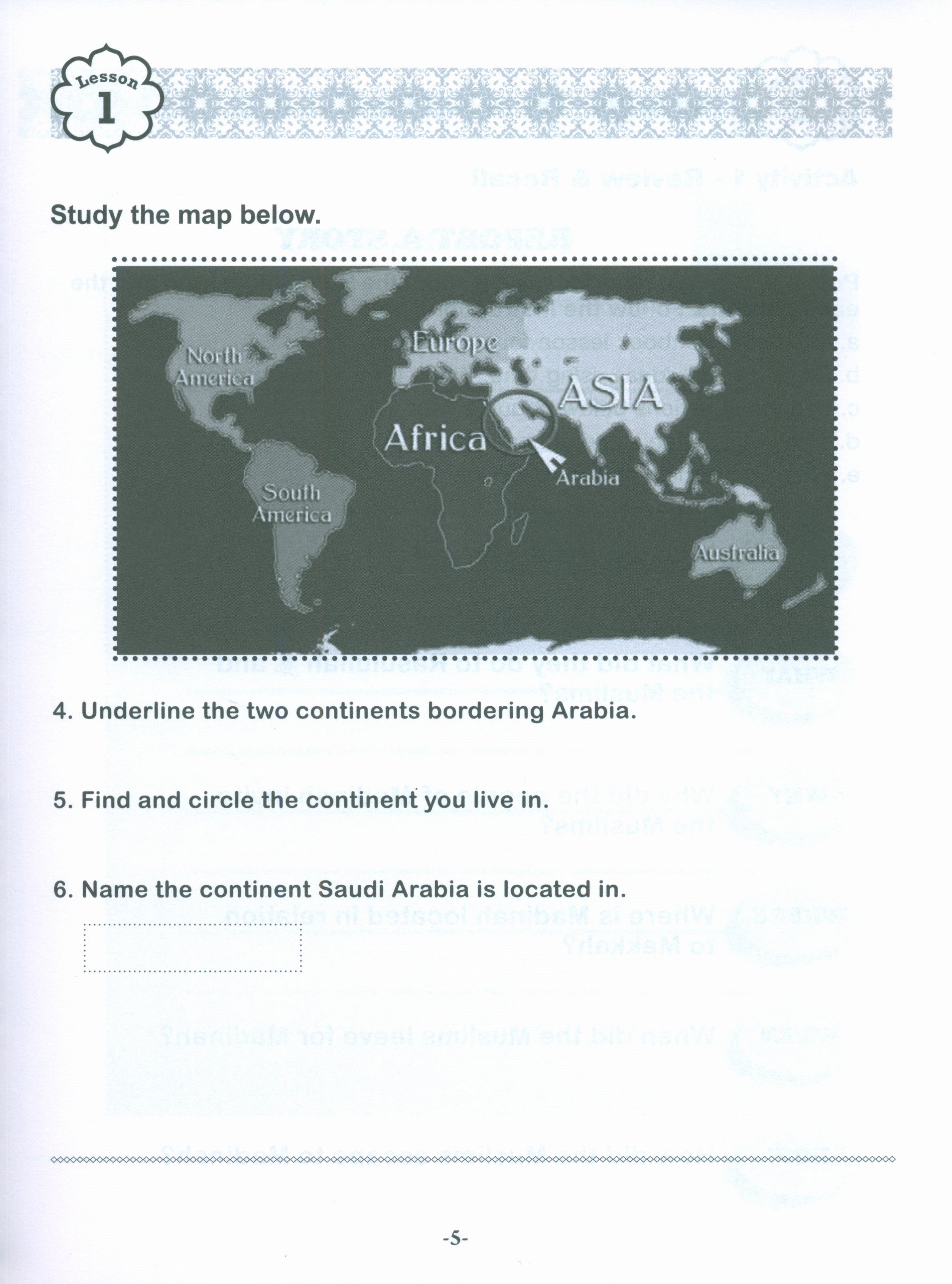 Sirah of our Prophet Grade 3: Workbook