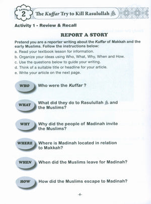 Sirah of our Prophet Grade 3: Workbook
