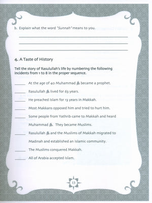 Sirah of our Prophet Grade 5: Workbook
