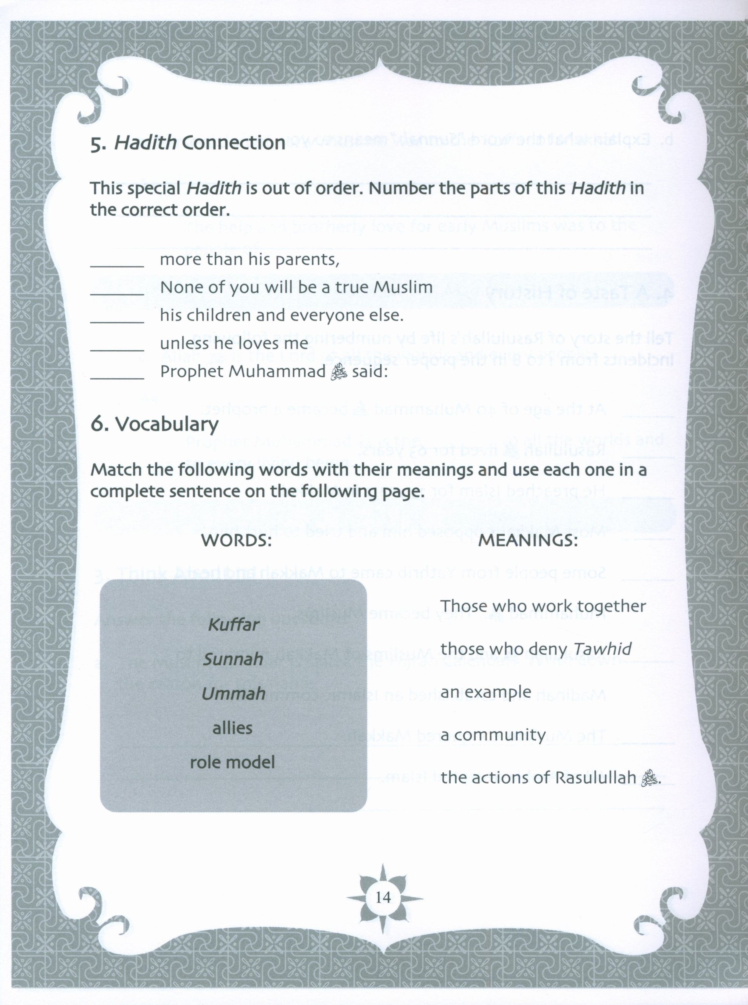 Sirah of our Prophet Grade 5: Workbook