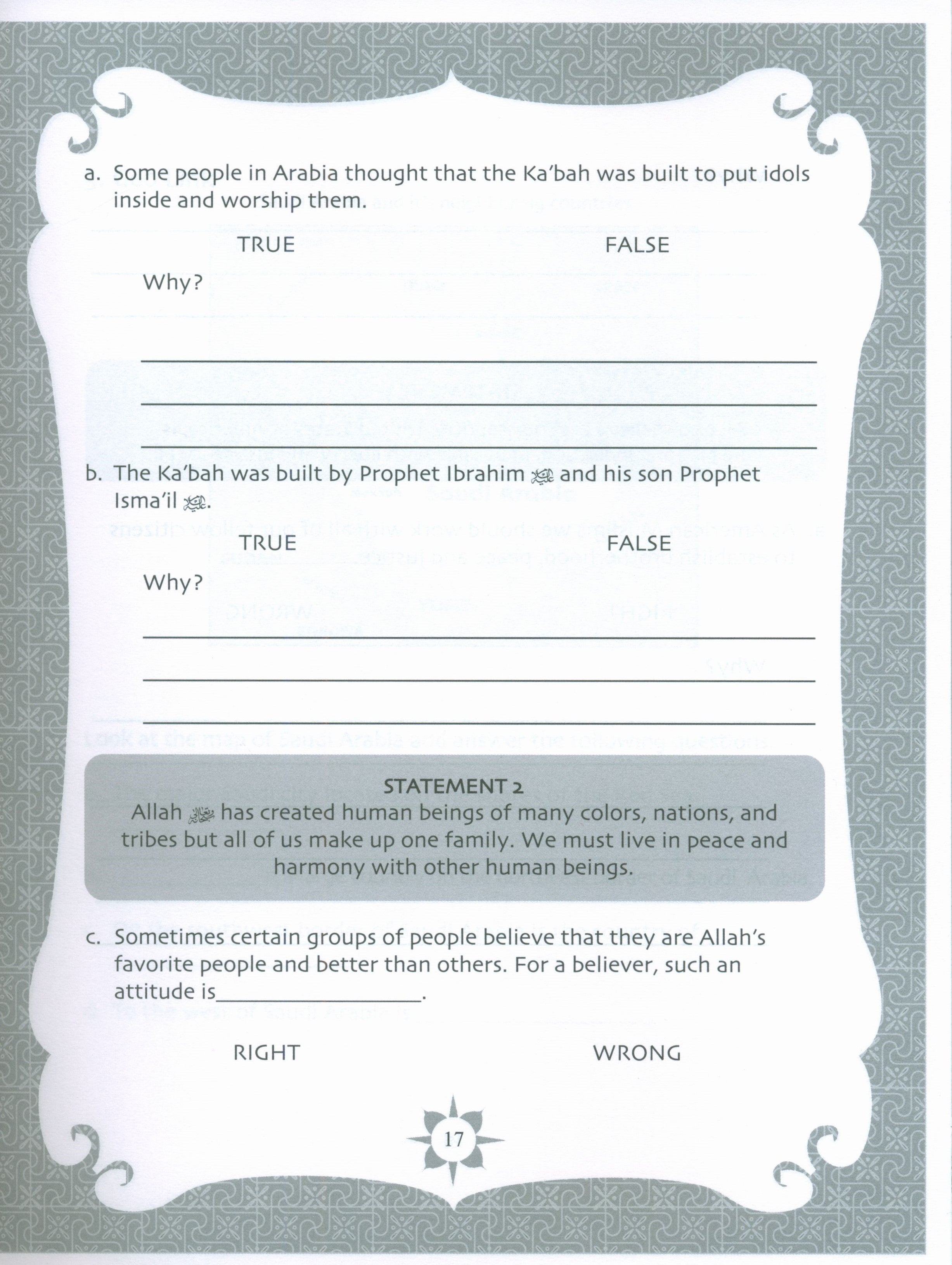 Sirah of our Prophet Grade 5: Workbook