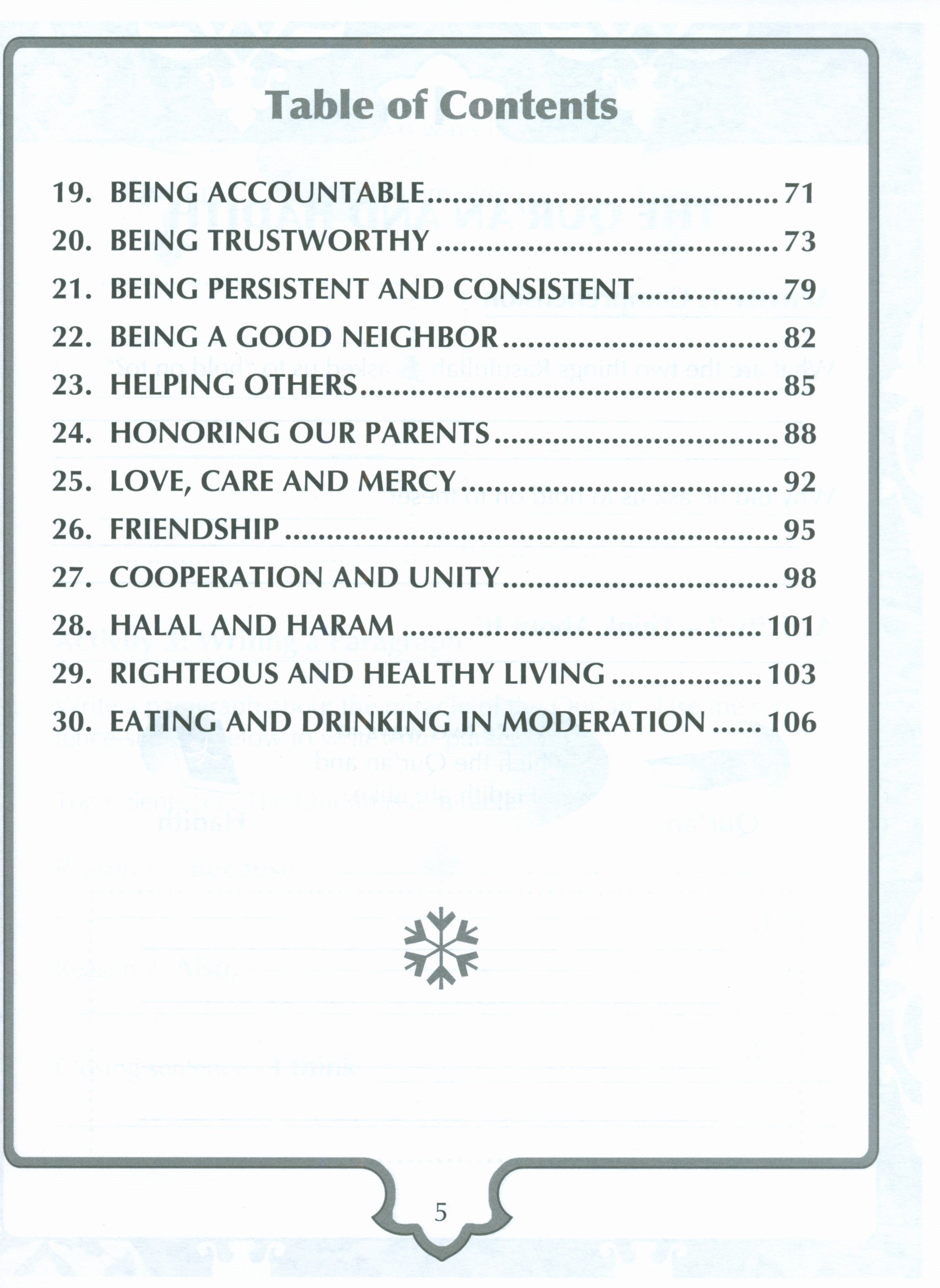 Sirah of our Prophet Grade 4: Workbook
