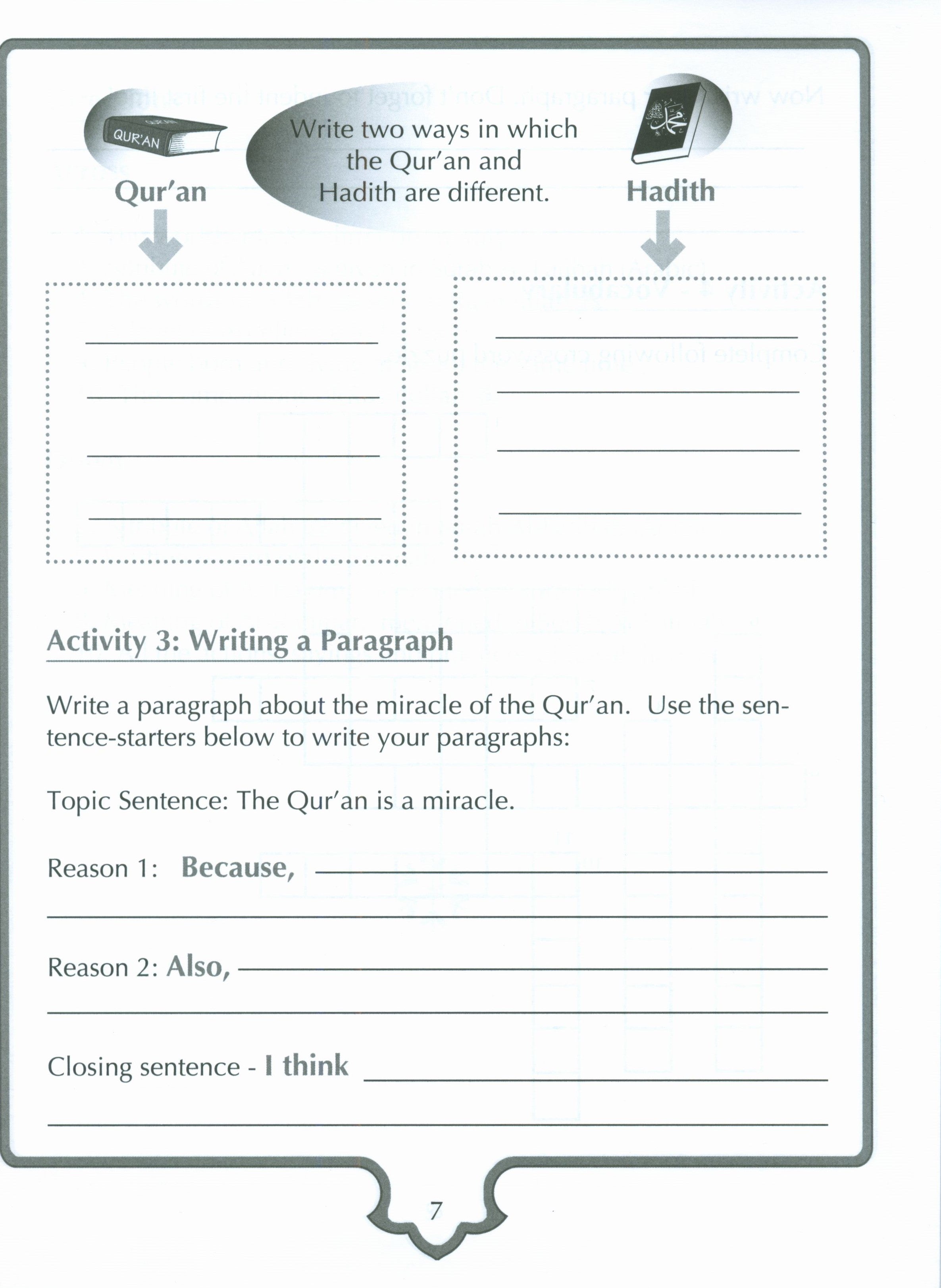 Sirah of our Prophet Grade 4: Workbook