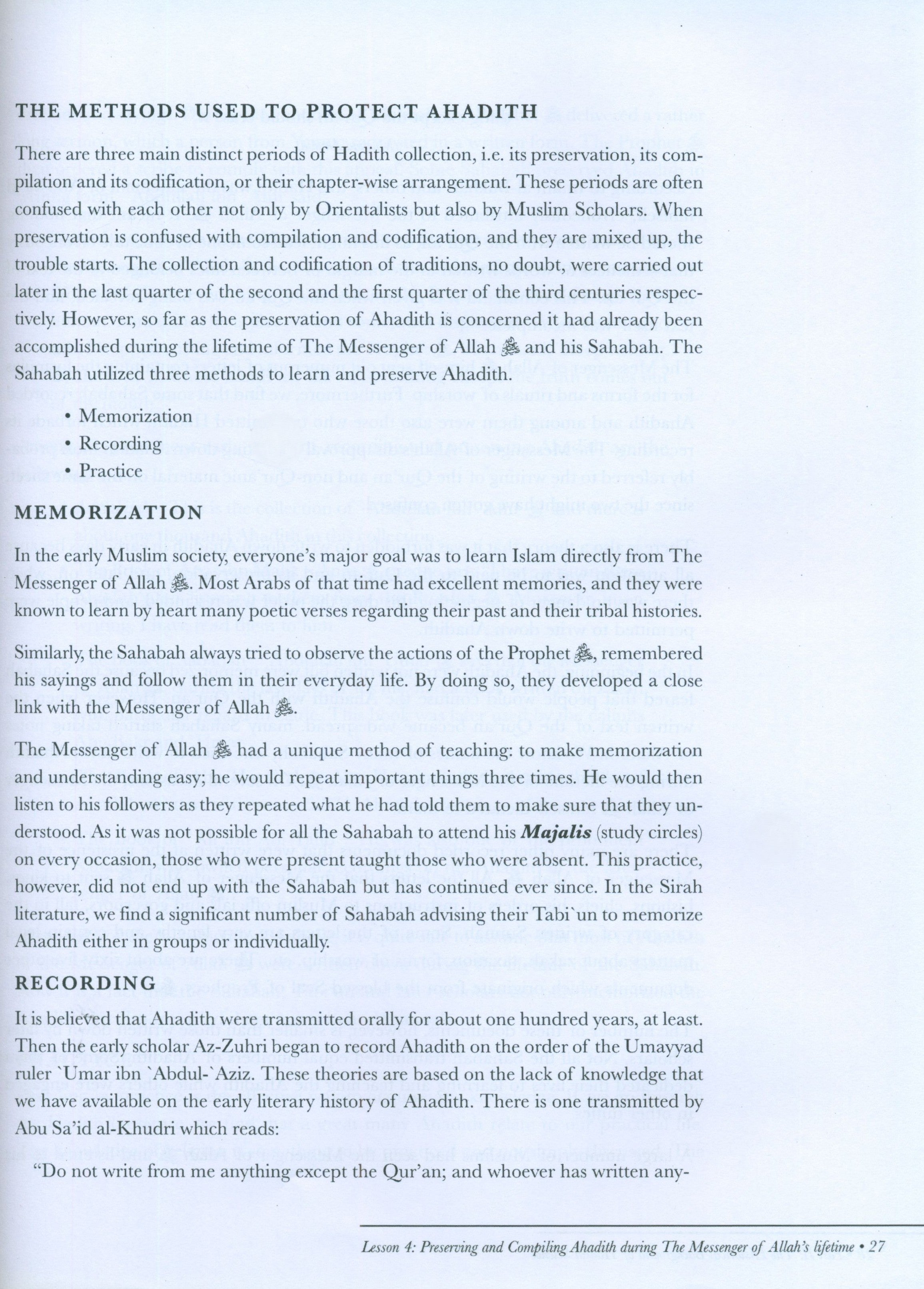Hadith Science-Ulum ul-Hadith