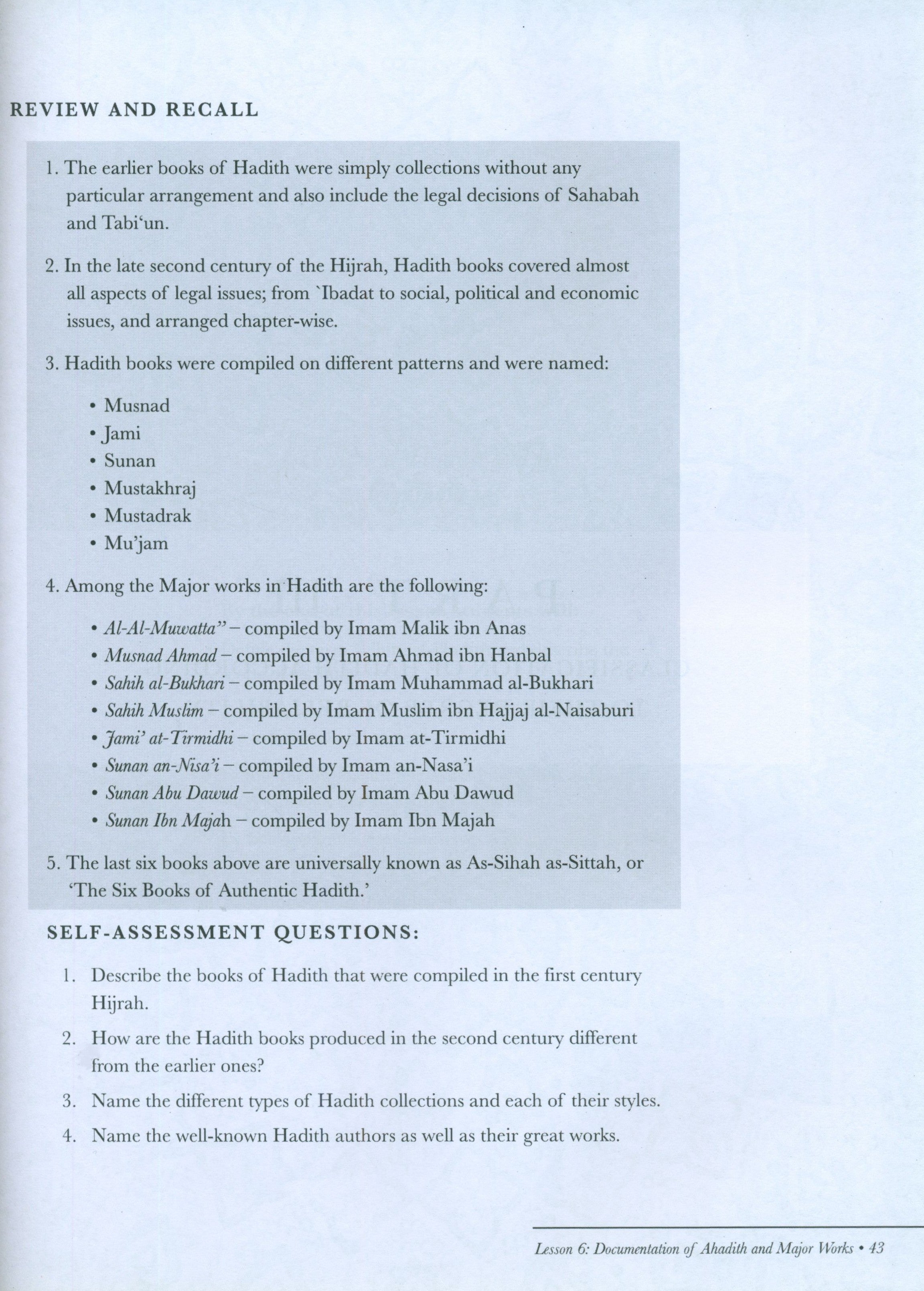 Hadith Science-Ulum ul-Hadith