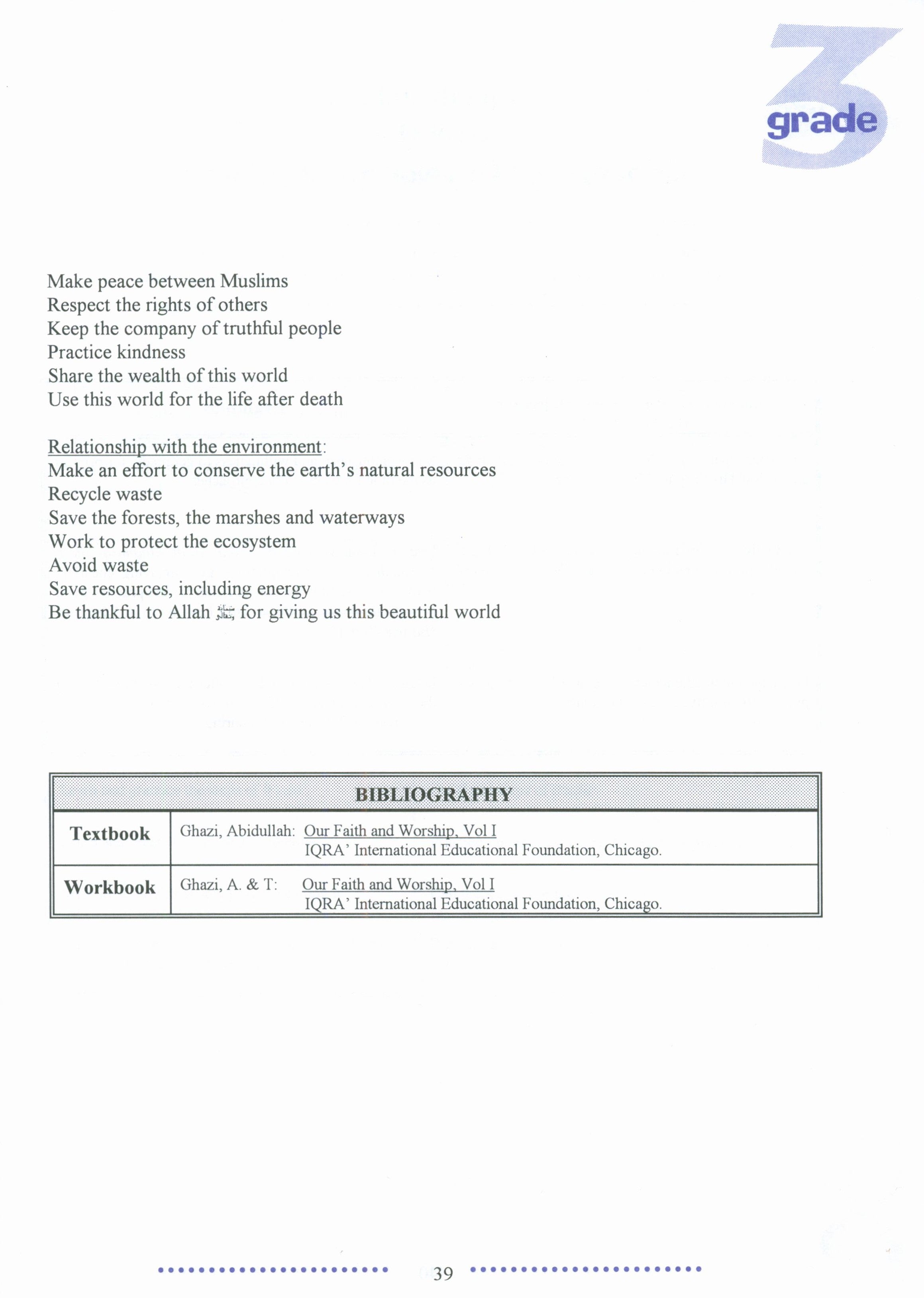 IQRA' Elementary Curriculum for Islamic Studies - Grades 1-6