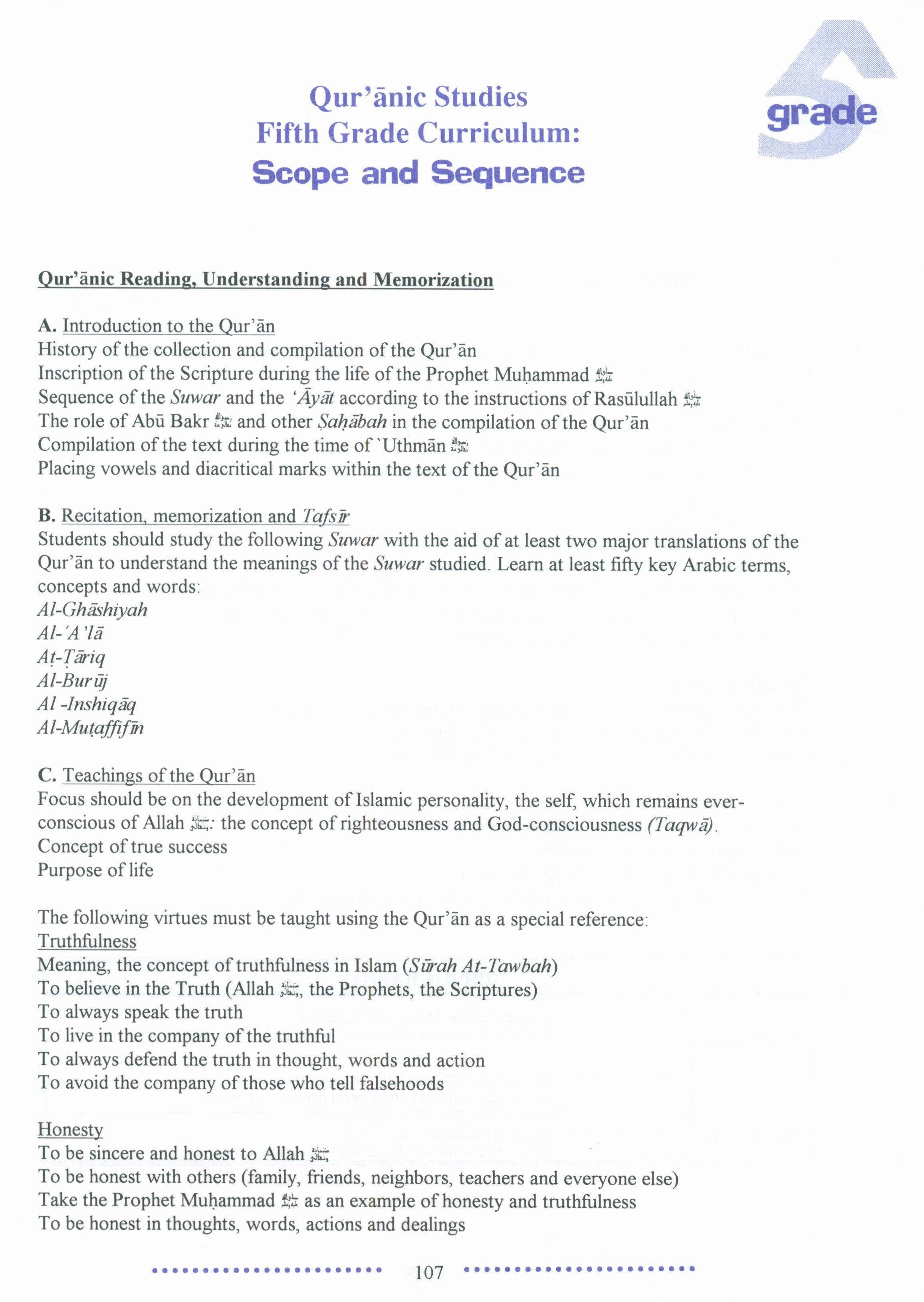 IQRA' Elementary Curriculum for Islamic Studies - Grades 1-6