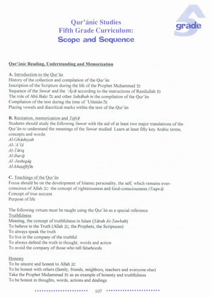 IQRA' Elementary Curriculum for Islamic Studies - Grades 1-6