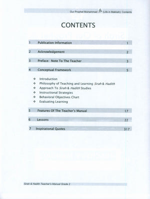 Sirah of our Prophet Grade 2: Teacher's Manual