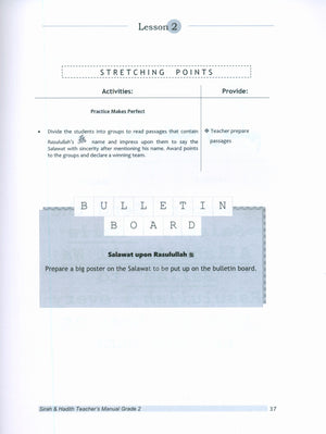 Sirah of our Prophet Grade 2: Teacher's Manual