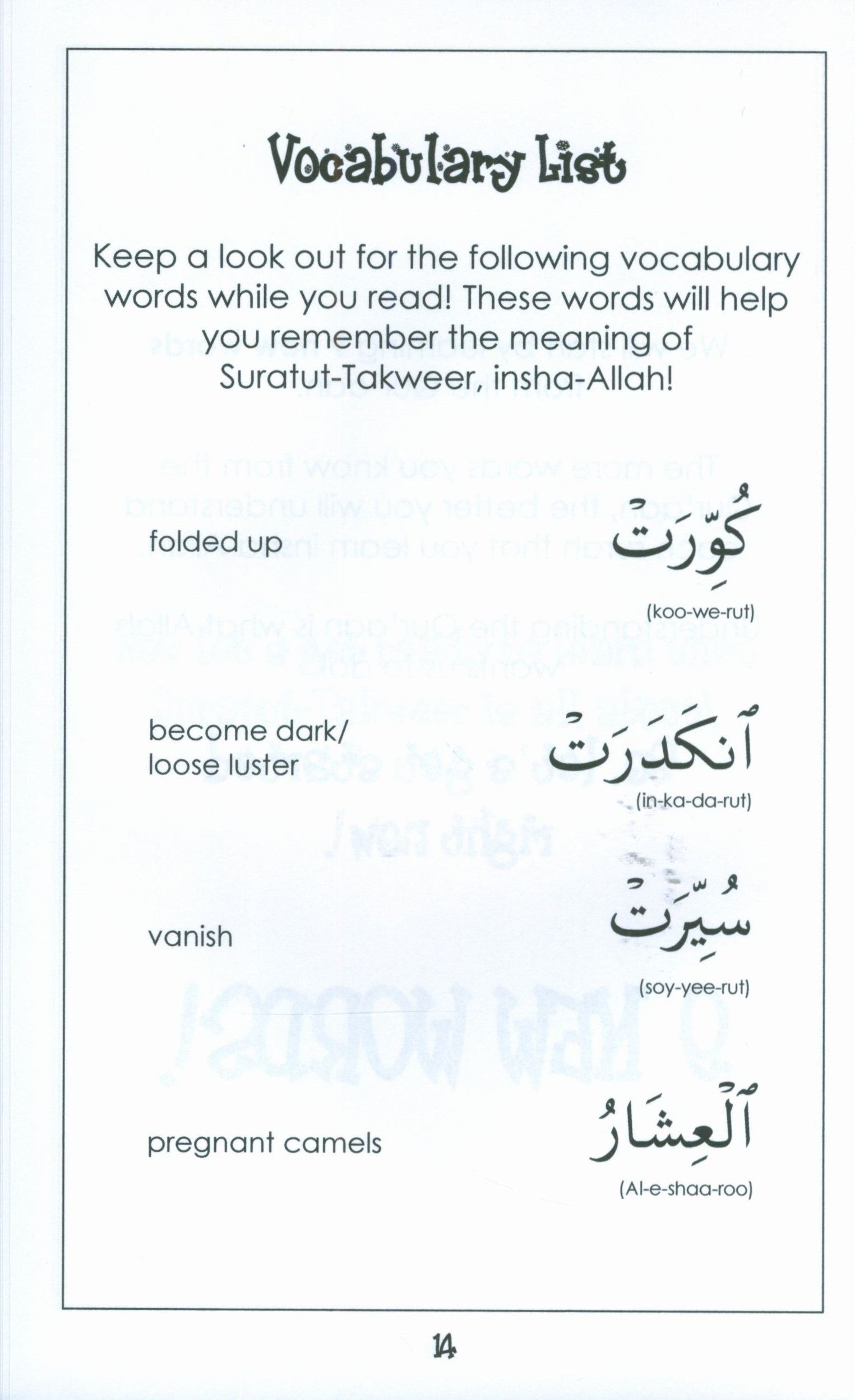 Surah 81 - Suratul Takweer  Mini Tafseer Book