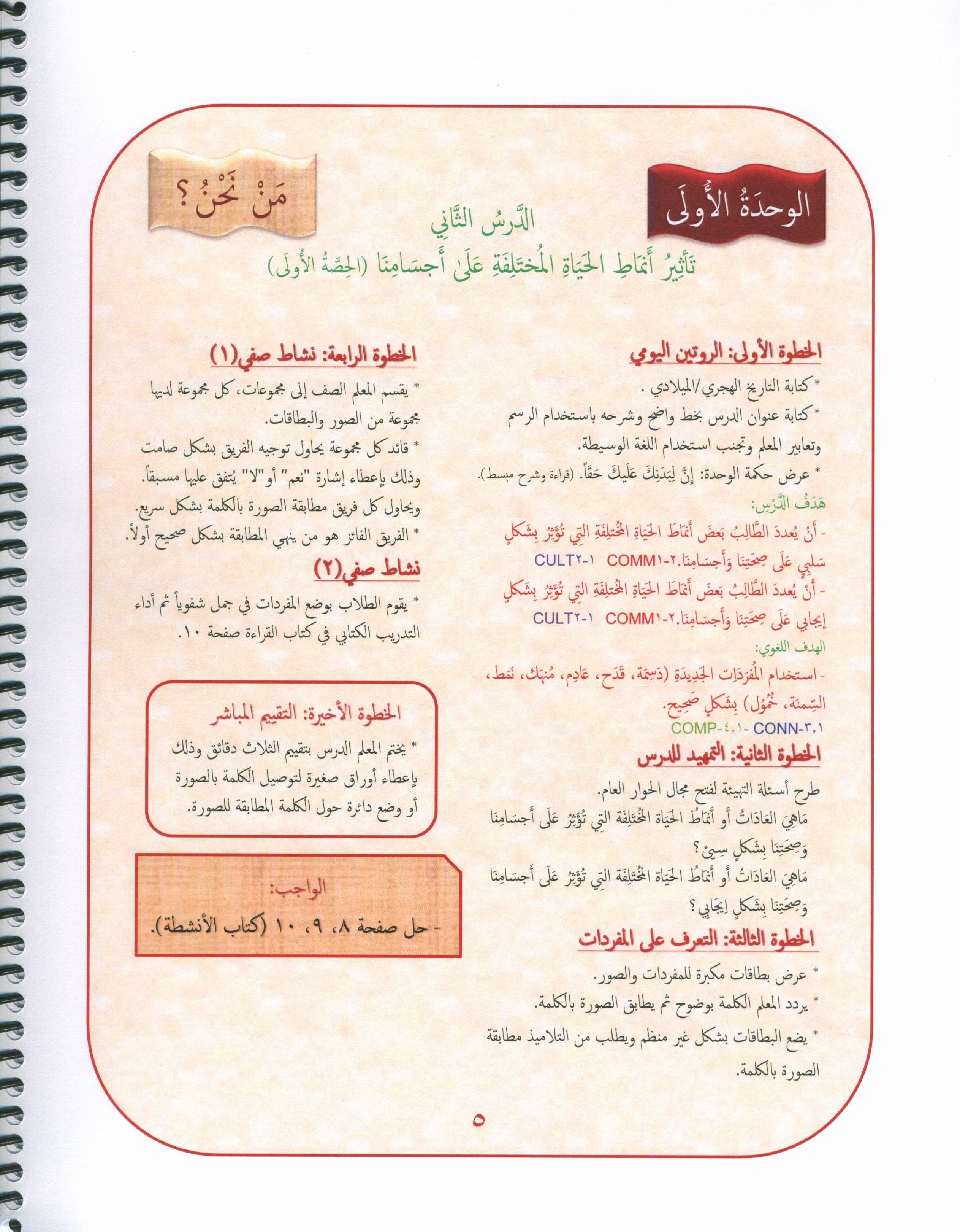 Our Language Is Our Pride Teacher's Guide Level 5 لغتنا فخرنا