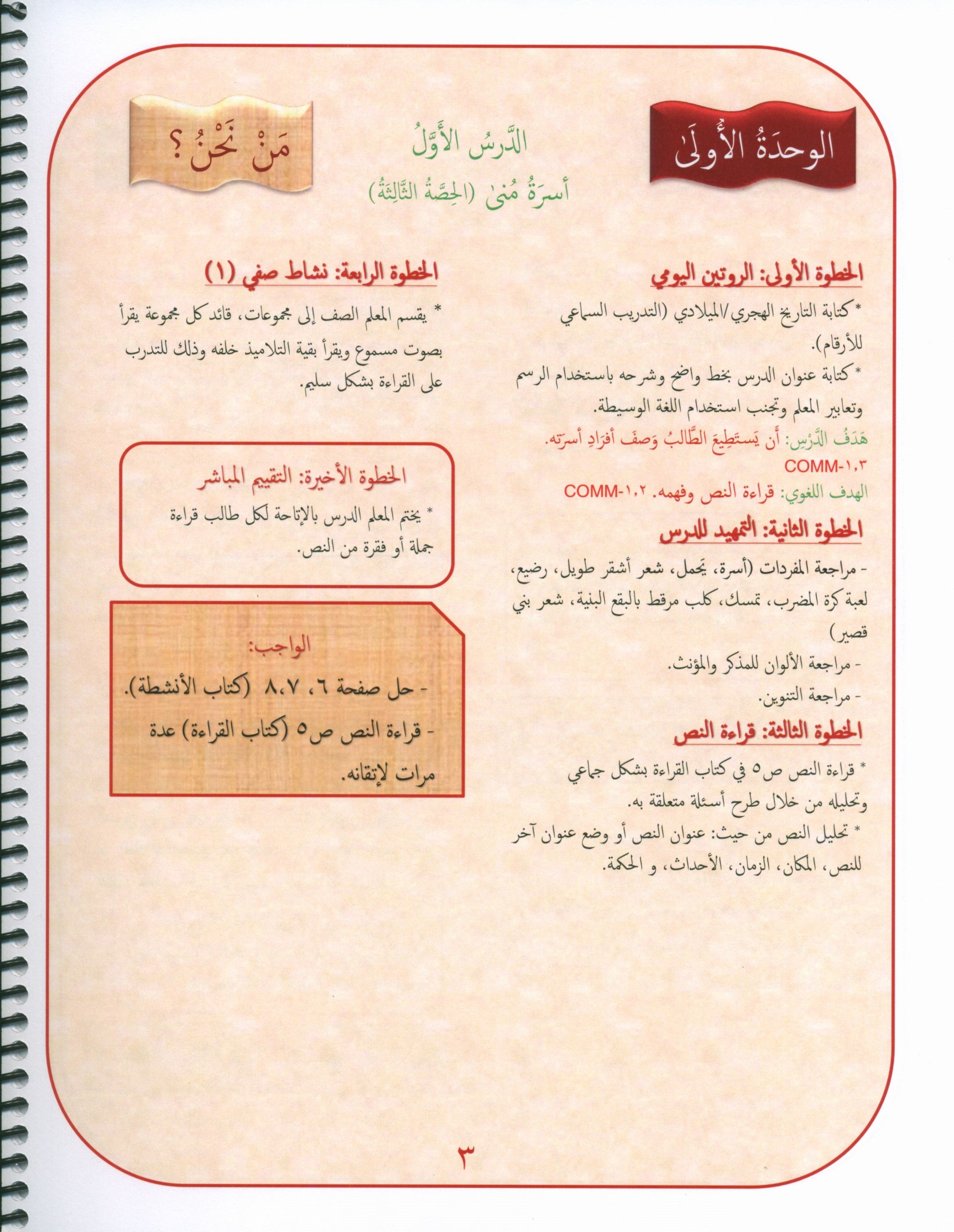 مرشد المعلم لدروس الجواهر في اللغة العربية المستوى الثاني