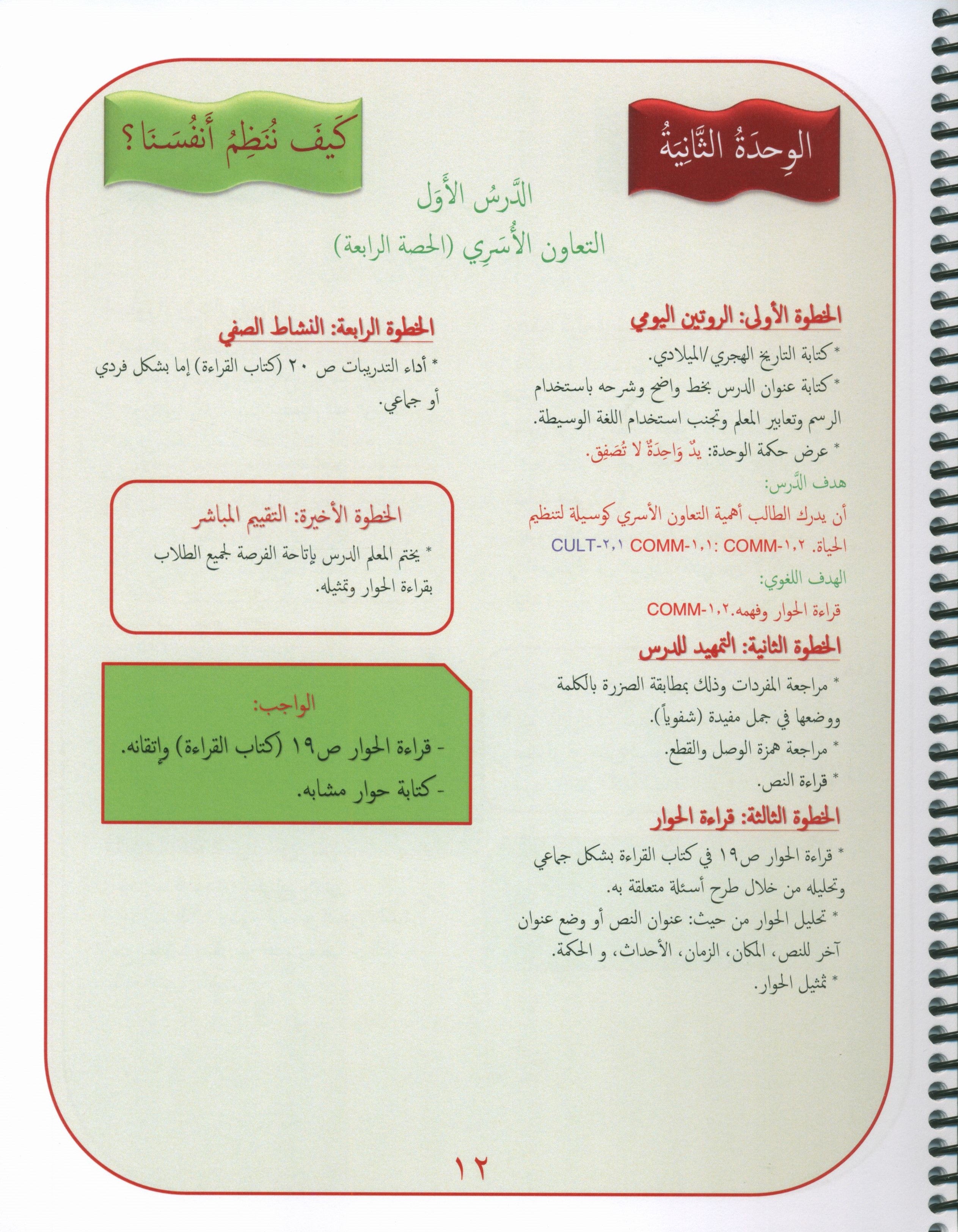 دليل المعلم لجيمس اللغة العربية المستوى 3