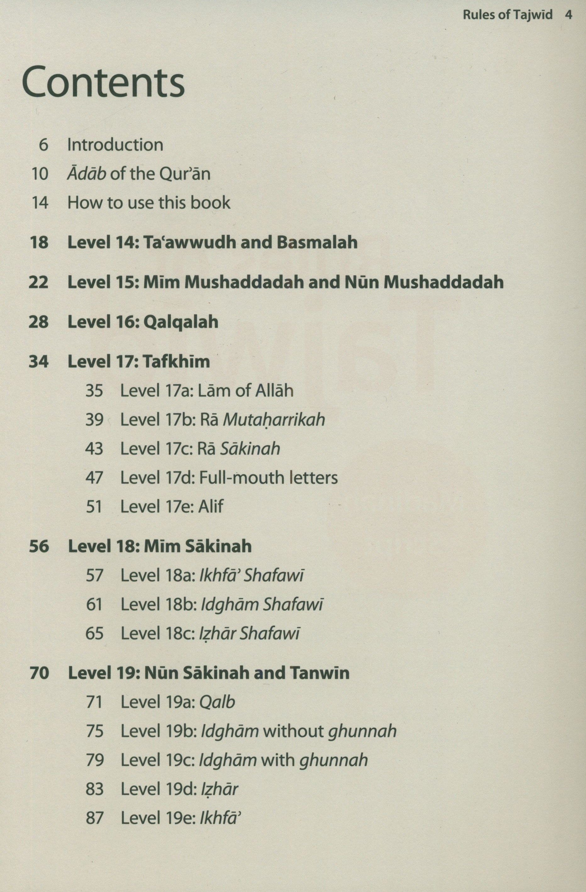 Rules of Tajwid (Madinah Script)