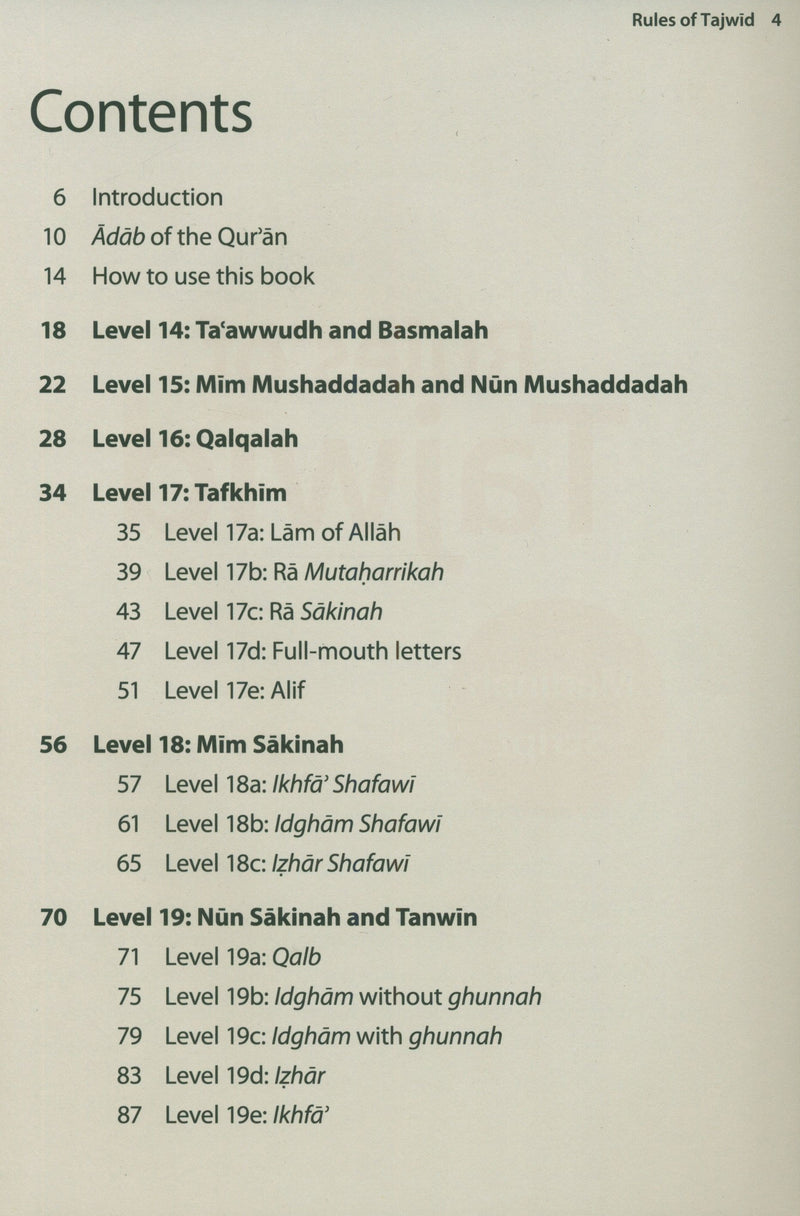Rules of Tajwid (Madinah Script)