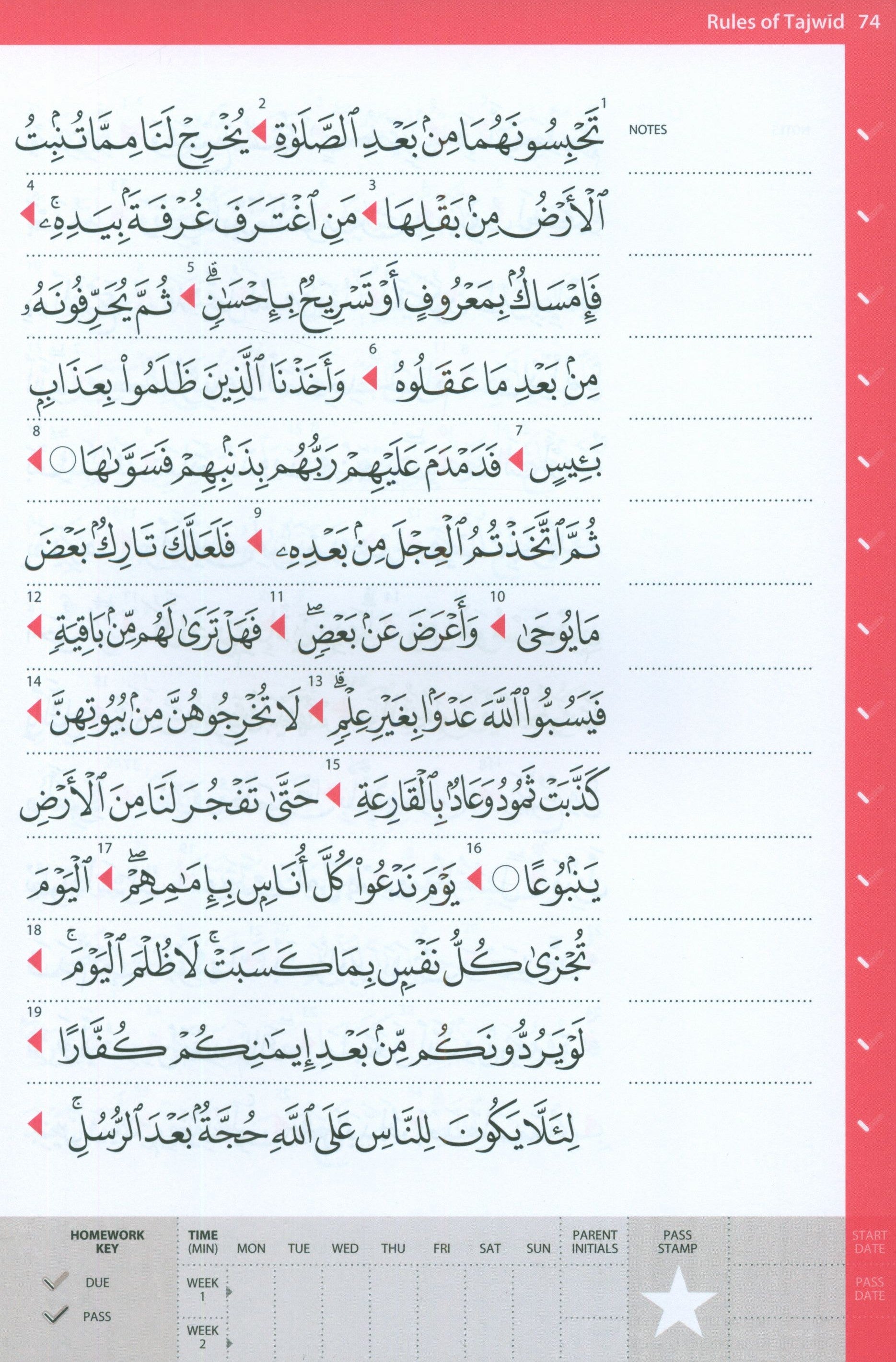 Rules of Tajwid (Madinah Script)