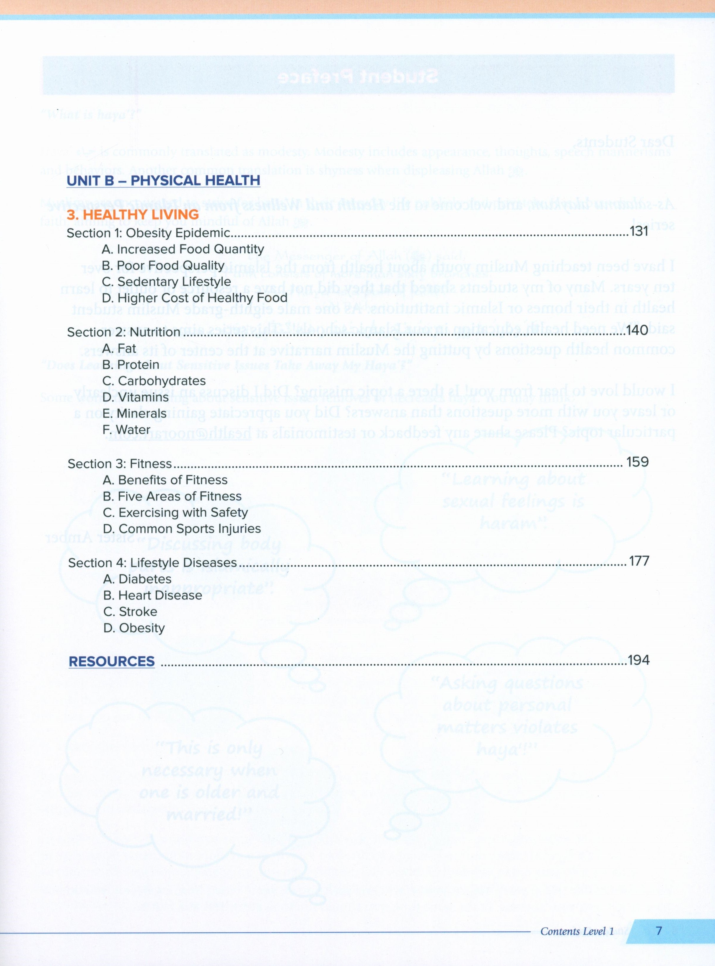 Health and Wellness (From an Islamic Perspective) Leve 1