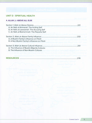 Health and Wellness (From an Islamic  Perspective) Leve 4
