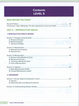 Health and Wellness (From an Islamic  Perspective) Leve 5