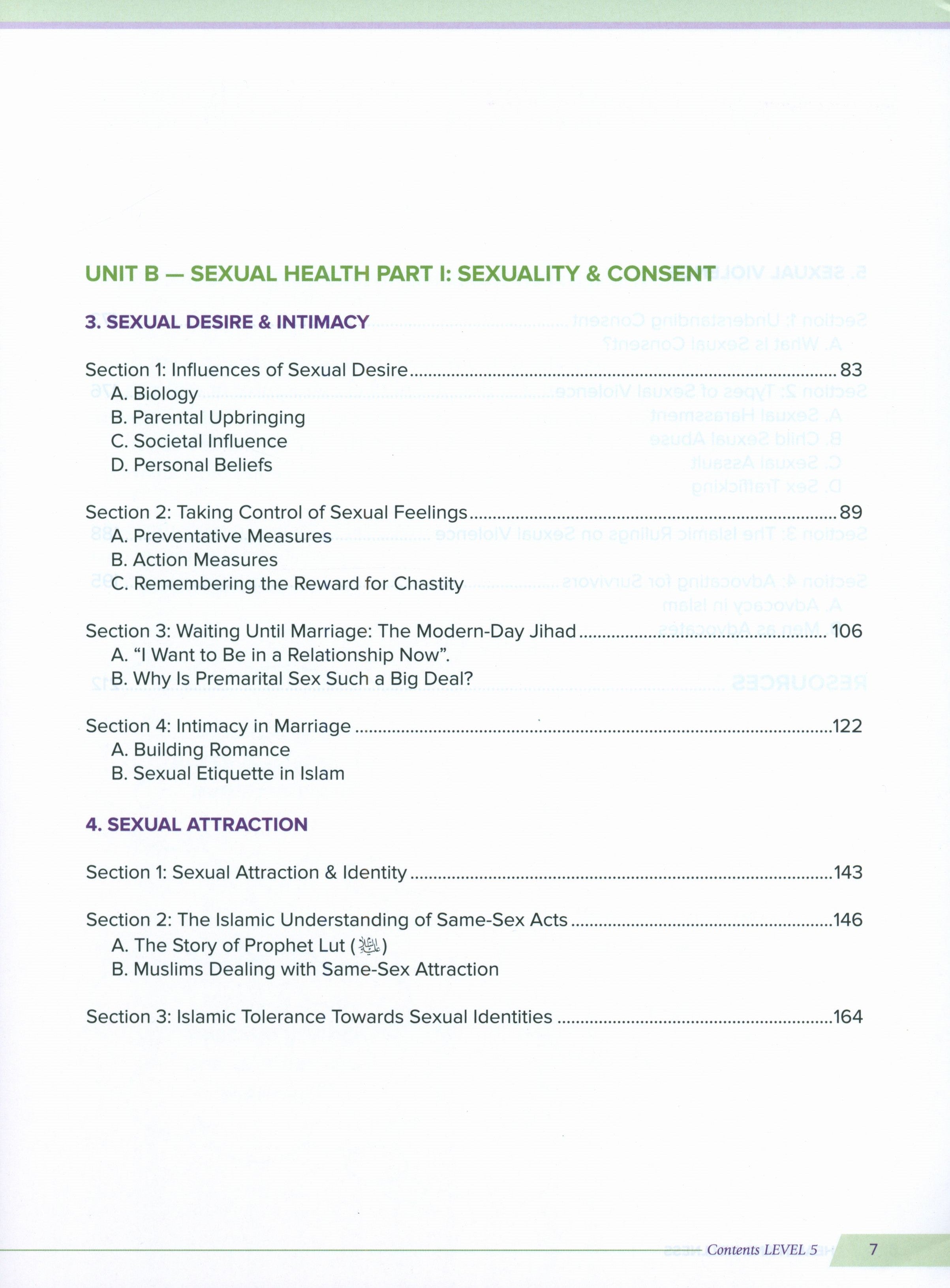 Health and Wellness (From an Islamic  Perspective) Leve 5
