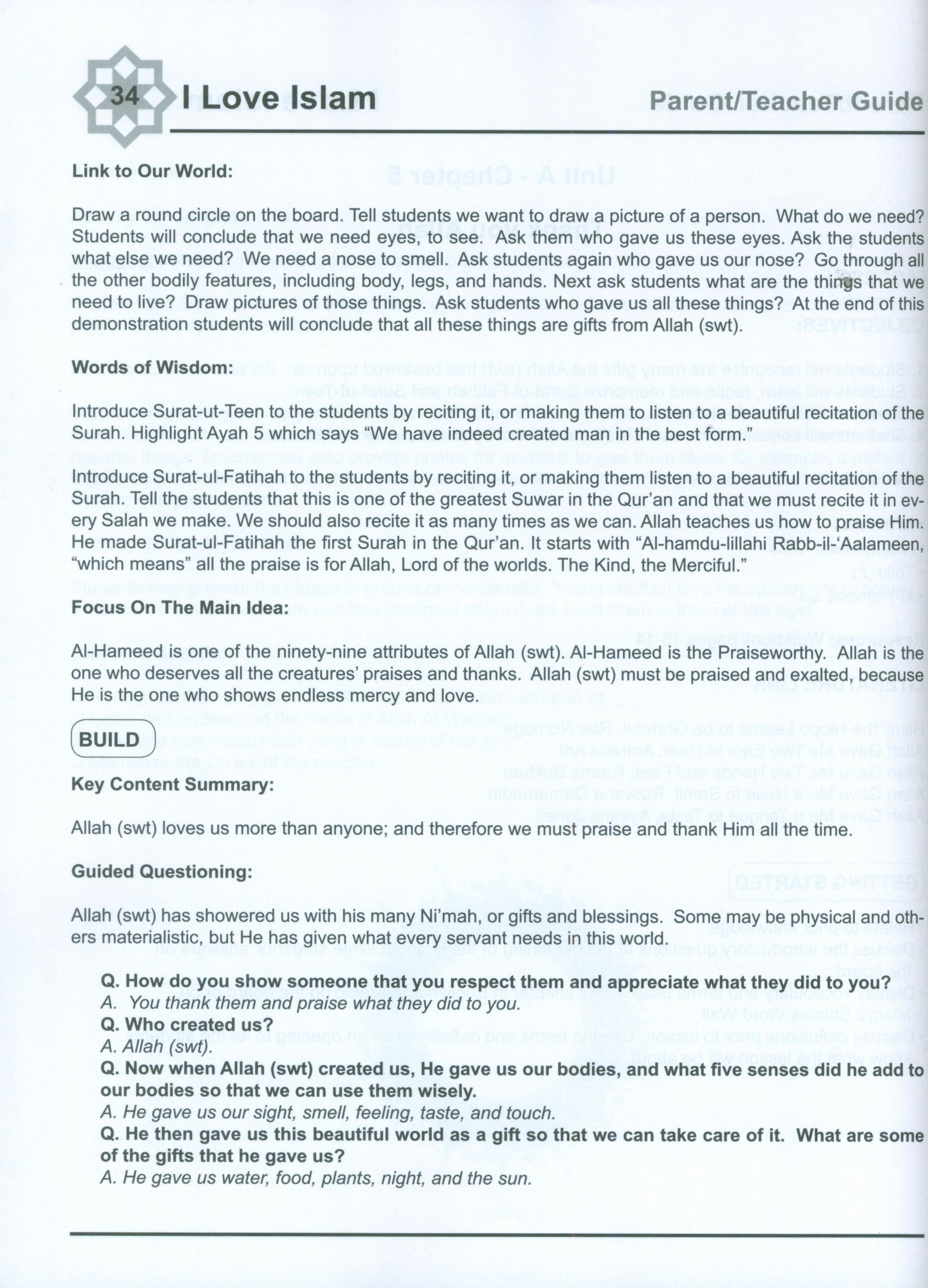 I Love Islam Weekend Edition Teacher / Parent Guide 1