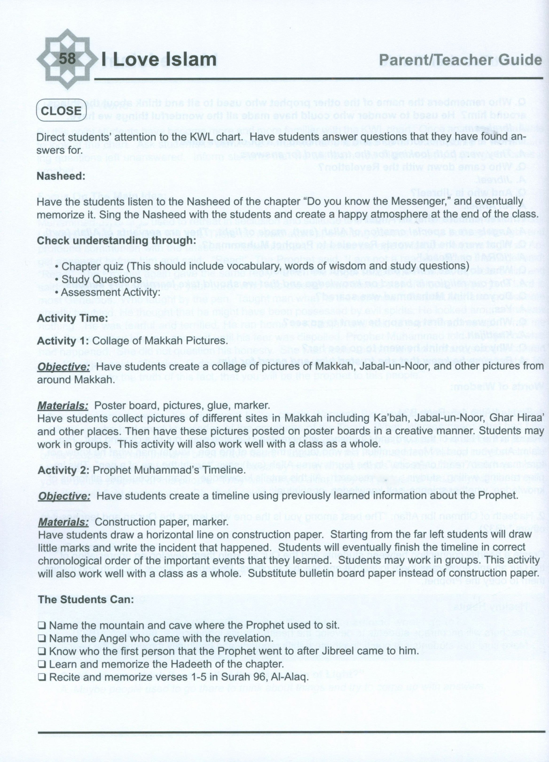 I Love Islam Weekend Edition Teacher / Parent Guide 1
