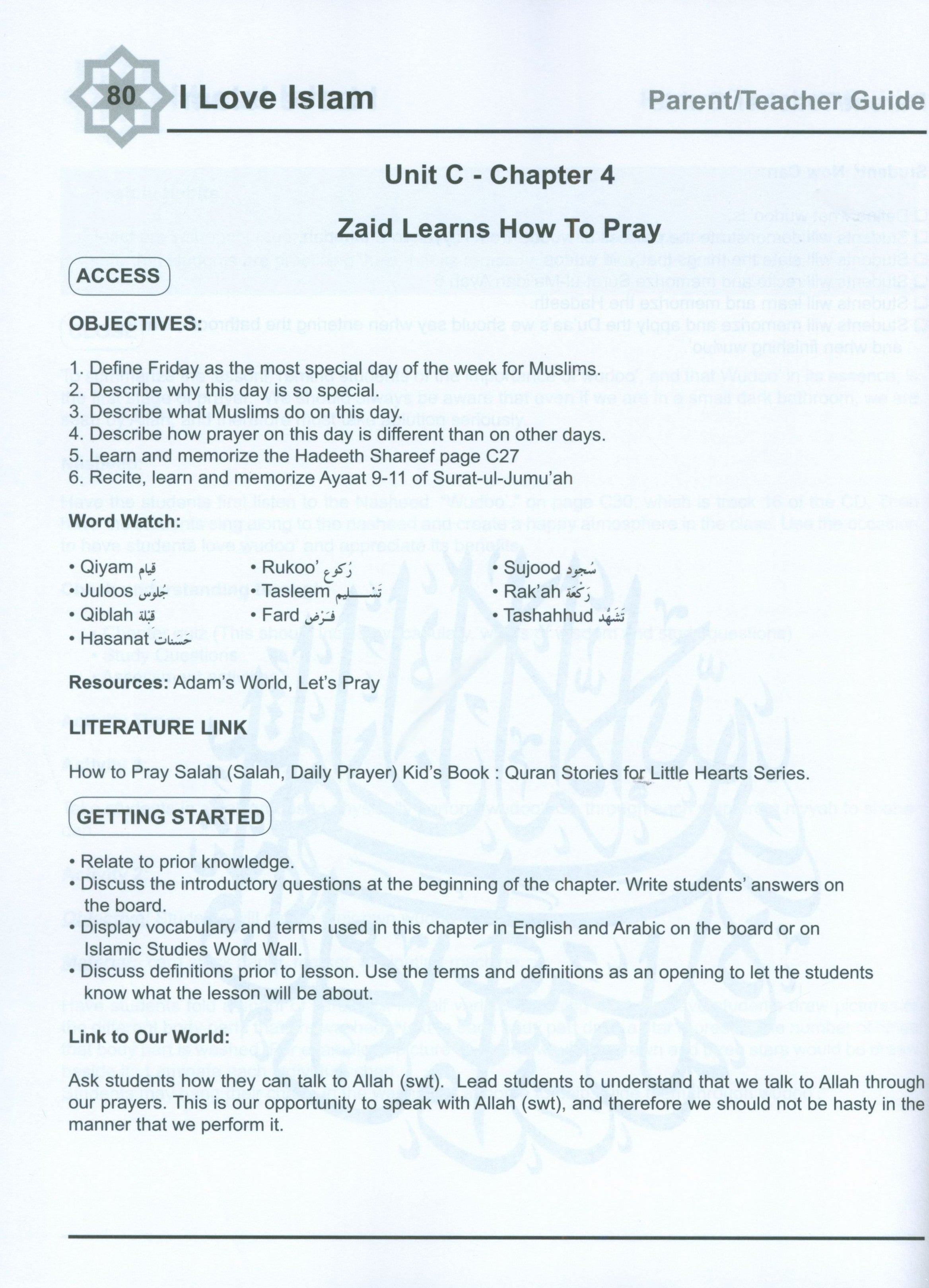 I Love Islam Weekend Edition Teacher / Parent Guide 1